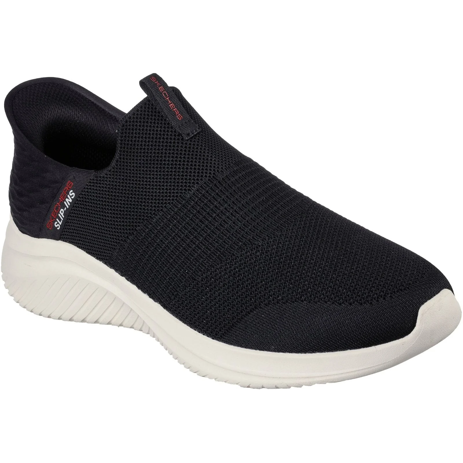 Skechers Mens Ultra Flex 3.0 Smooth Step Wide Trainers Black - Image 5