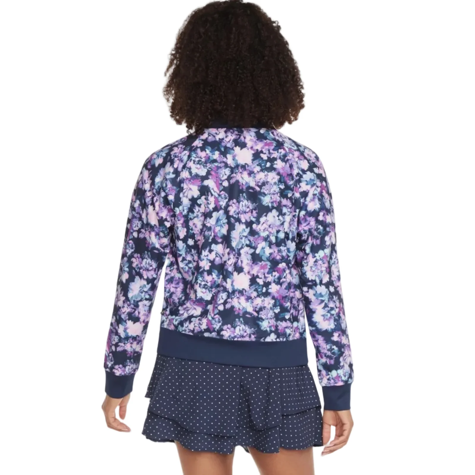 Skechers Performance Womens Misty Floral Reversible Jacket Blue/Lavender - Image 2