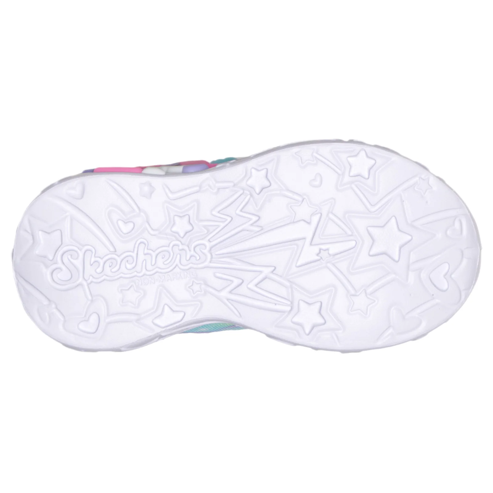 Skechers Unicorn Charmer Lil Heart Sparkles Girls Shoes - Image 4