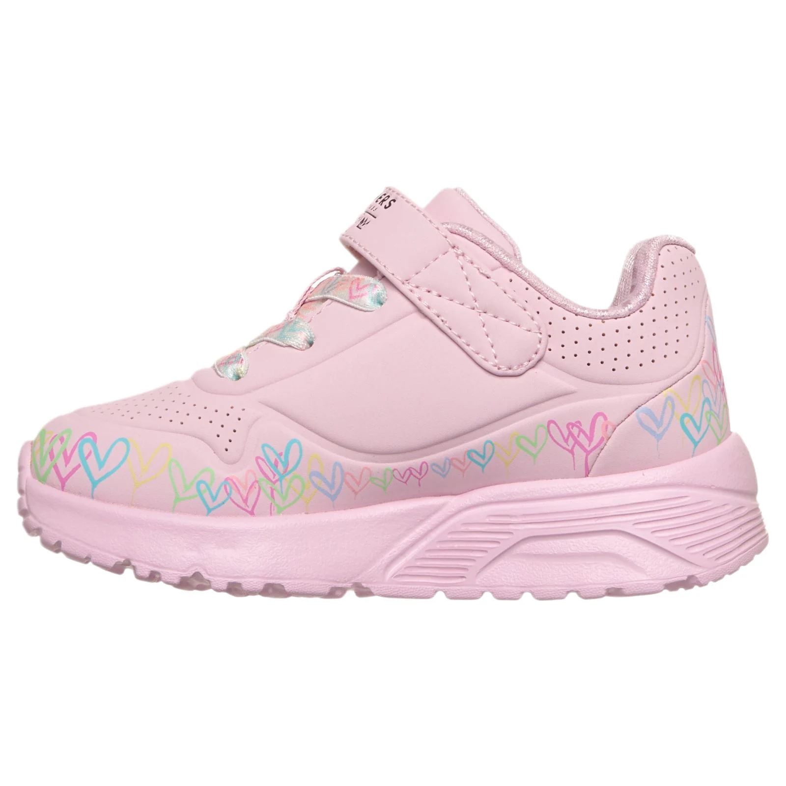 Skechers Uno Lite Heart Craze Infant Girls Shoes - Image 2