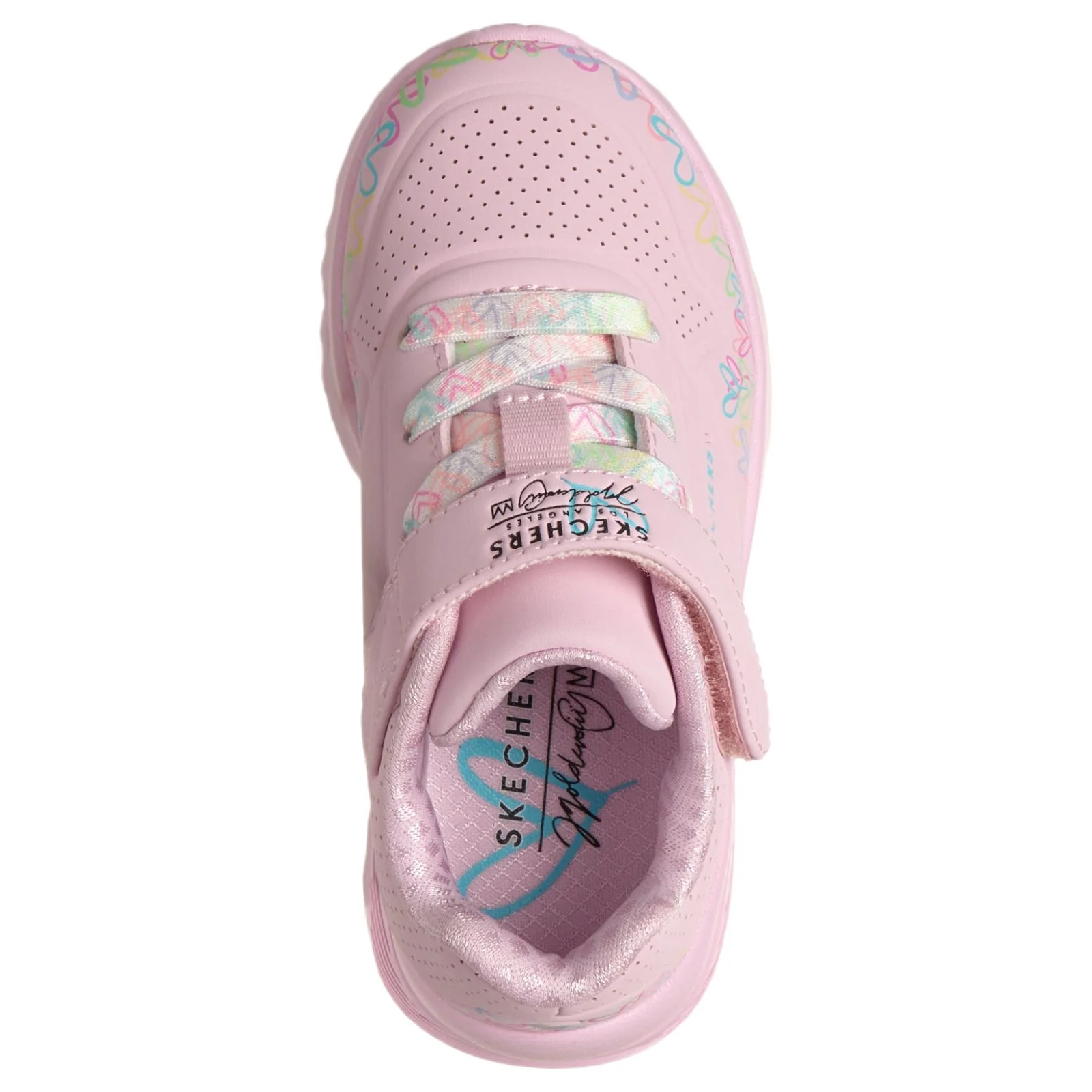 Skechers Uno Lite Heart Craze Infant Girls Shoes - Image 3