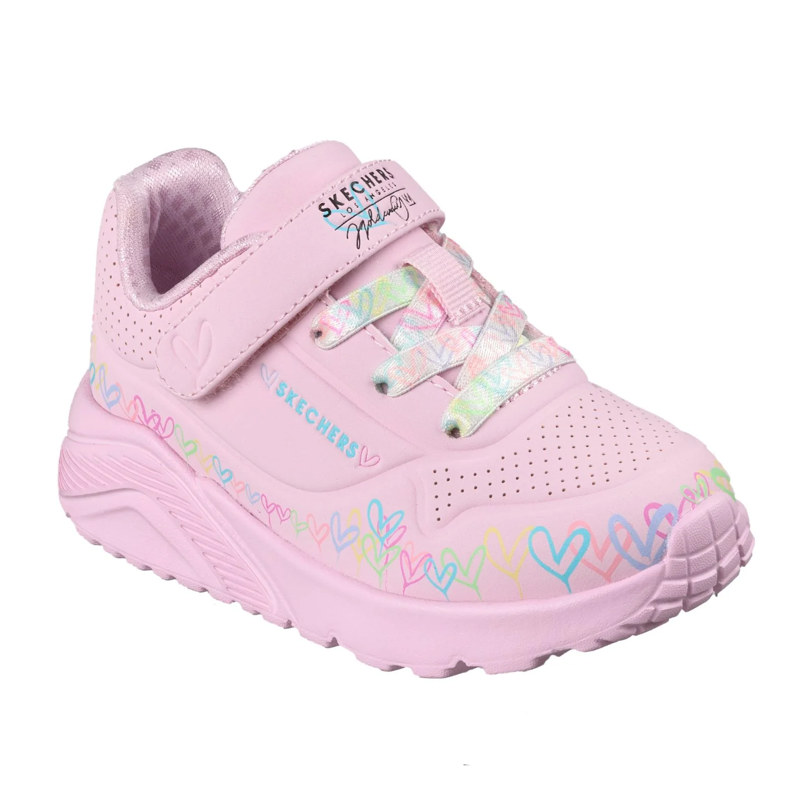 Skechers Uno Lite Heart Craze Infant Girls Shoes - Image 5