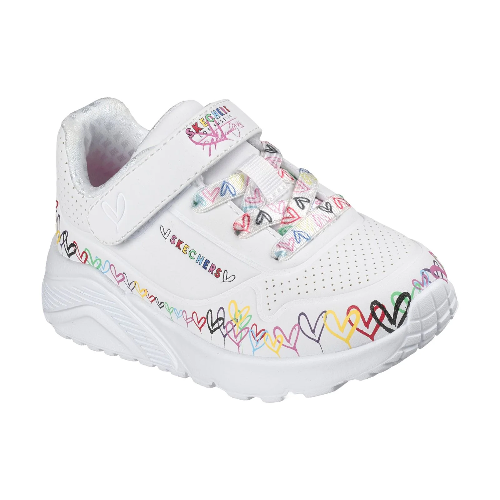 Skechers Uno Lite Heart Craze Infant Girls Shoes - Image 5