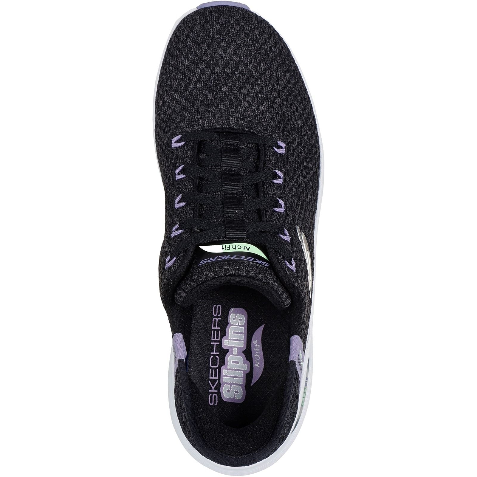 Skechers Womens Arch Fit 2.0 Good Energy Trainers Black/Multi - Image 4