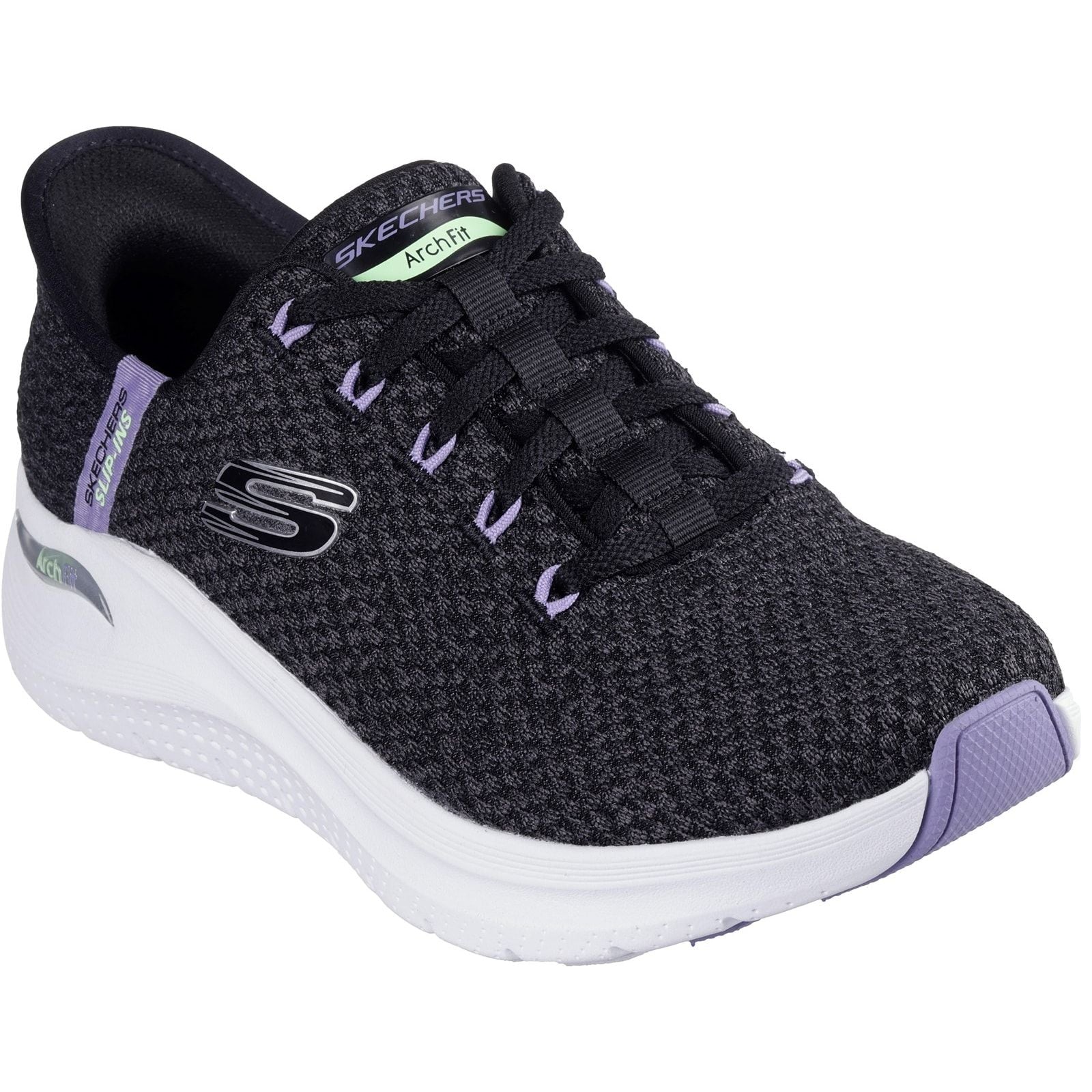 Skechers Womens Arch Fit 2.0 Good Energy Trainers Black/Multi - Image 5