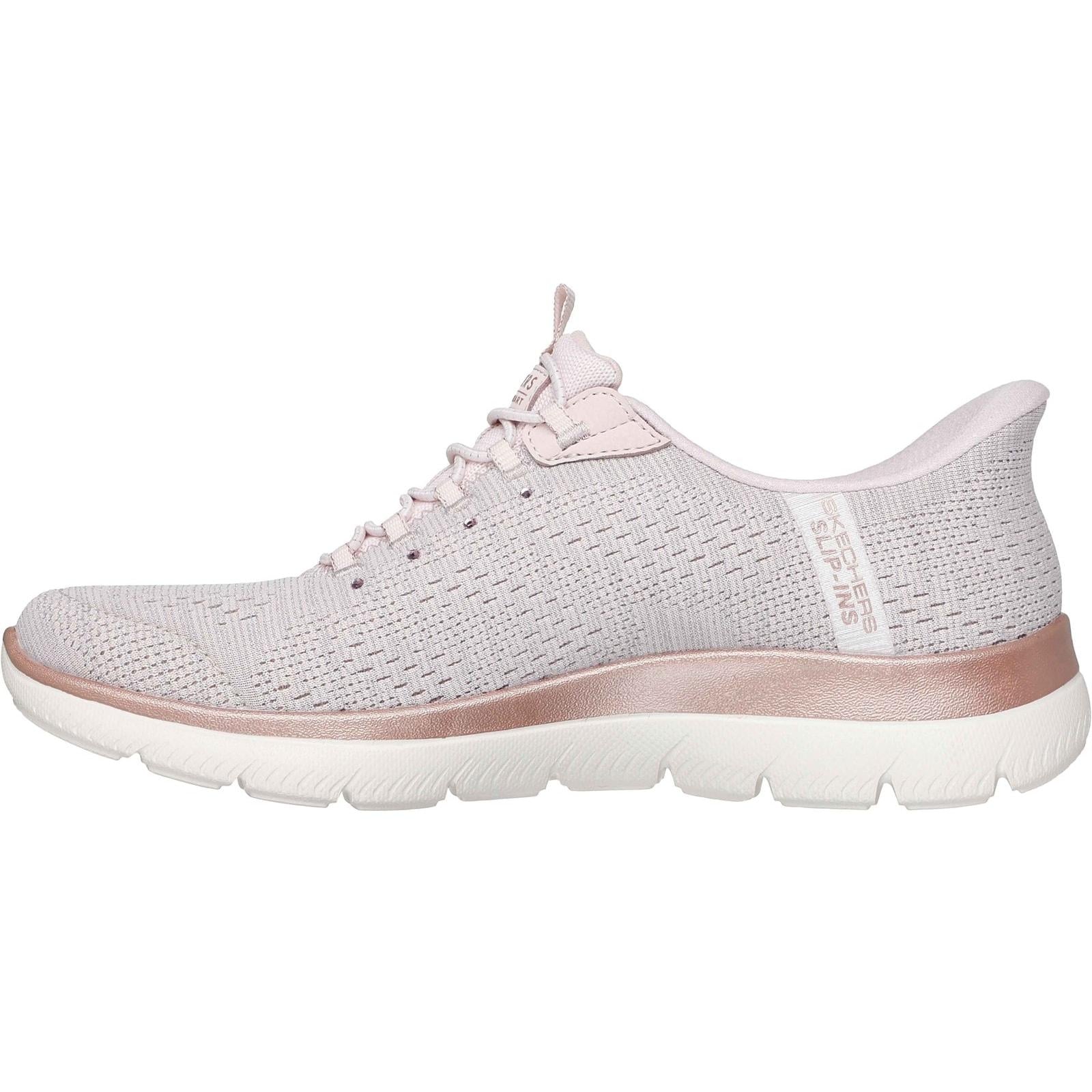 Skechers Womens Arch Fit Summits - Soft Shimmer Trainers Light Pink - Image 2
