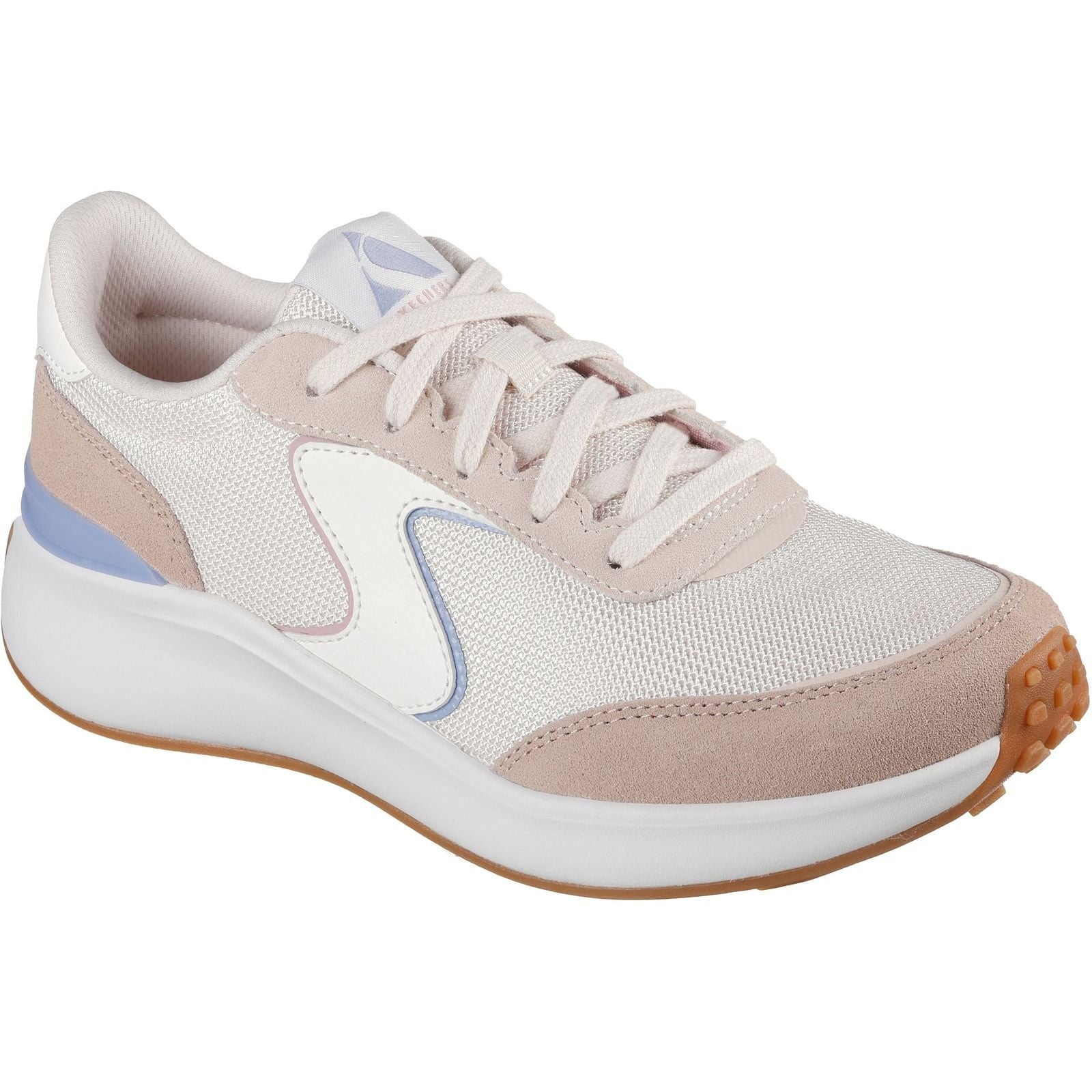 Skechers Womens BLVD Retro Runner Trainer Light Pink/Purple - Image 5