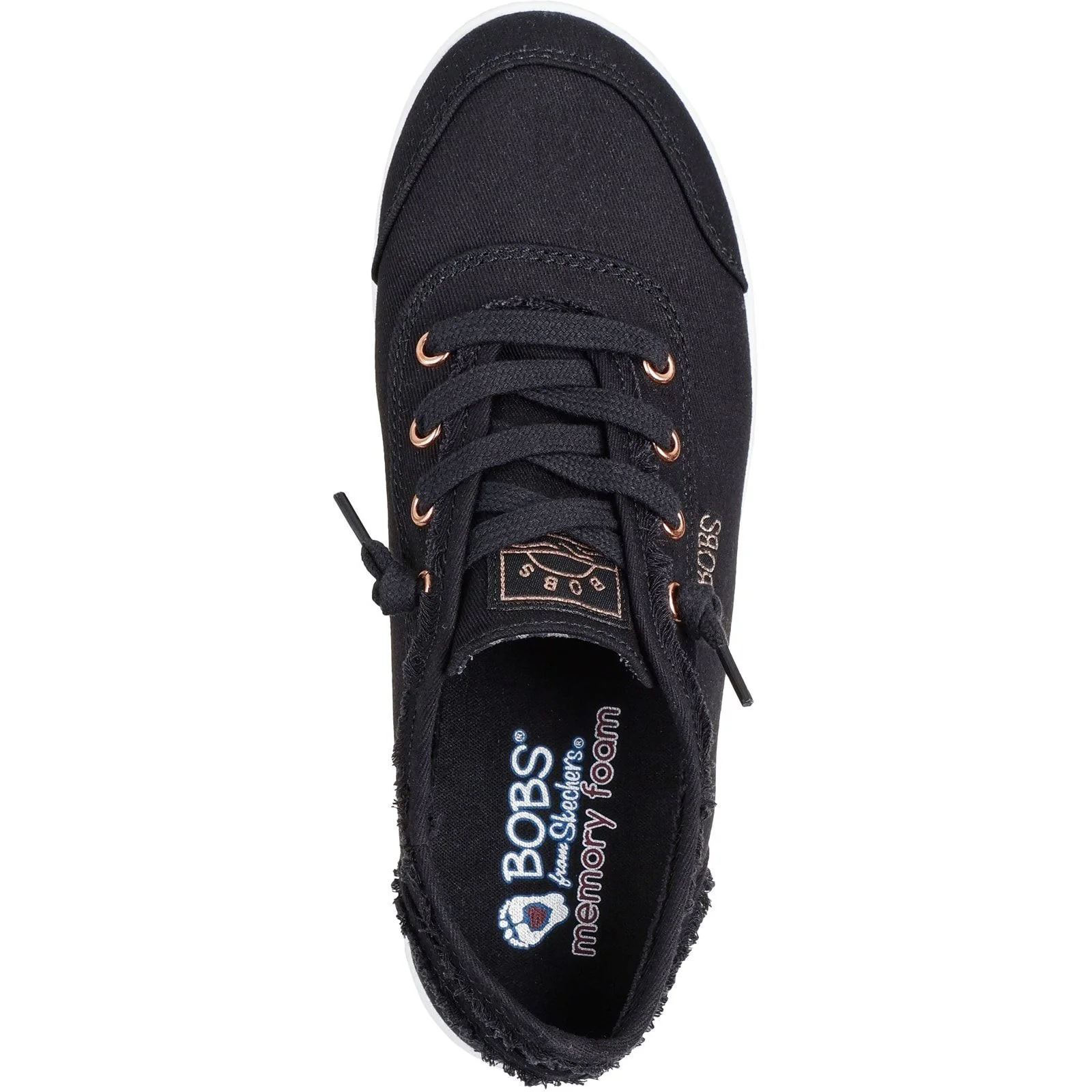 Skechers Womens BOBS B Cute Shoe Black - Image 4