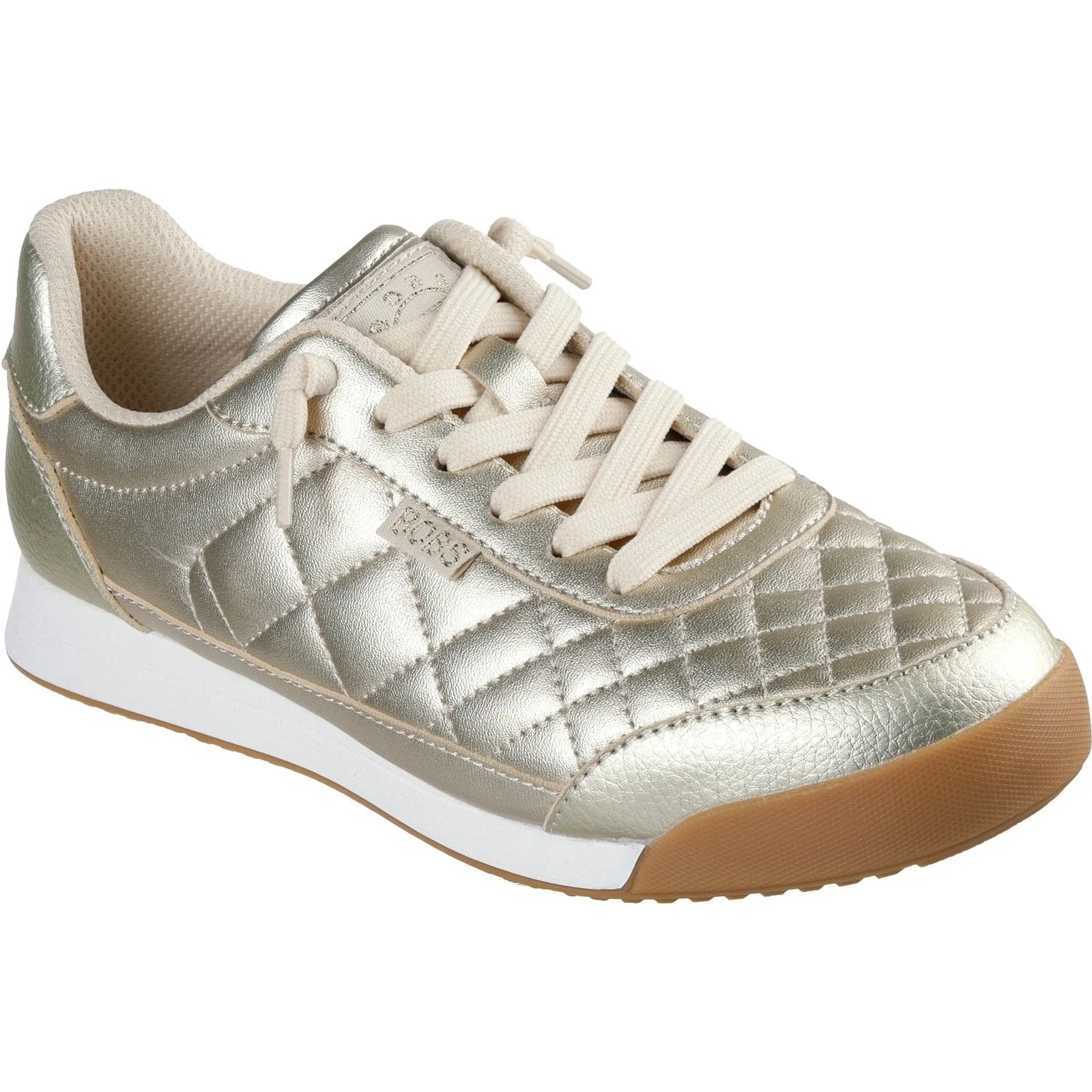 Skechers Womens BOBS Billie Wild Comfort Trainers Gold - Image 5
