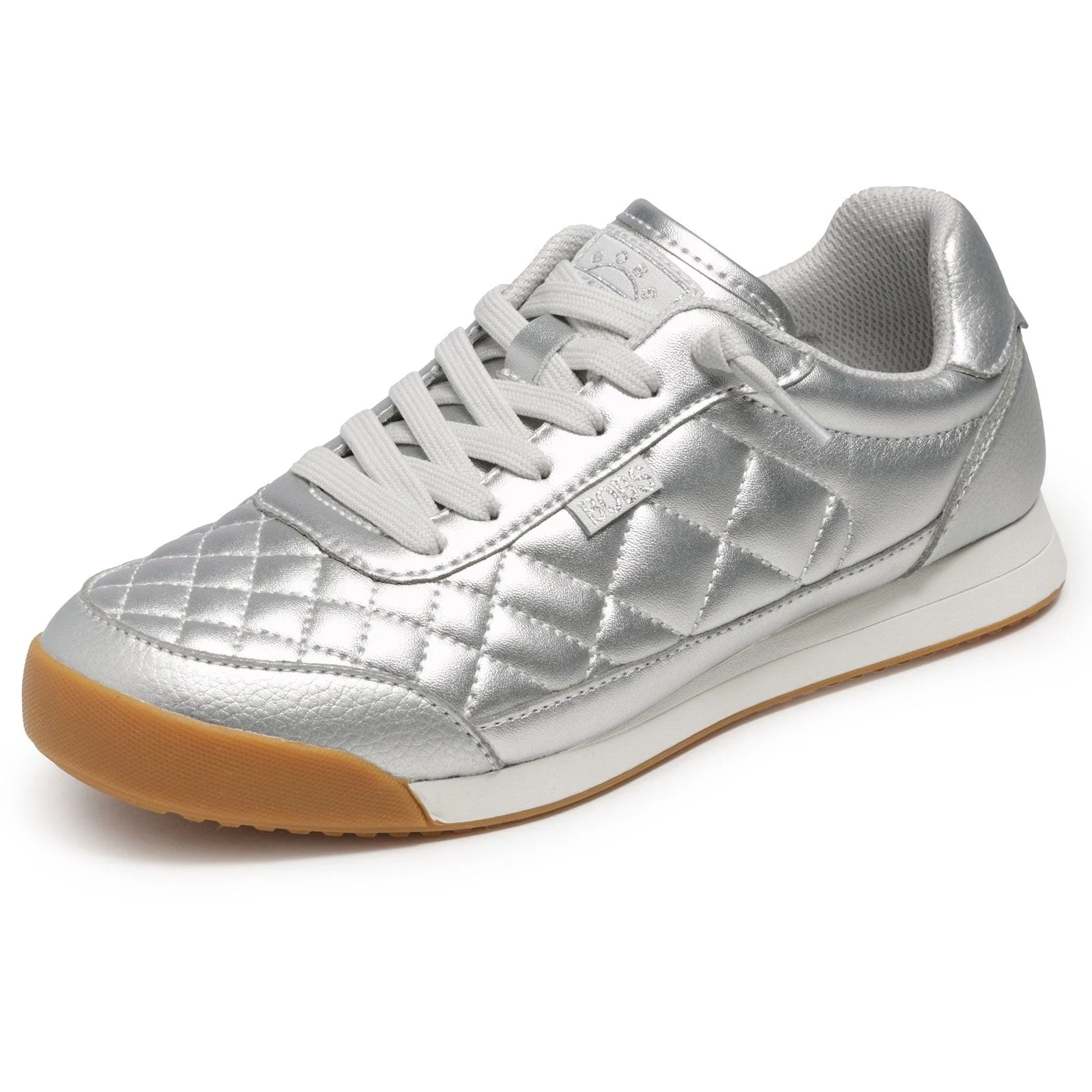 Skechers Womens BOBS Billie Wild Comfort Trainers Silver - Image 5