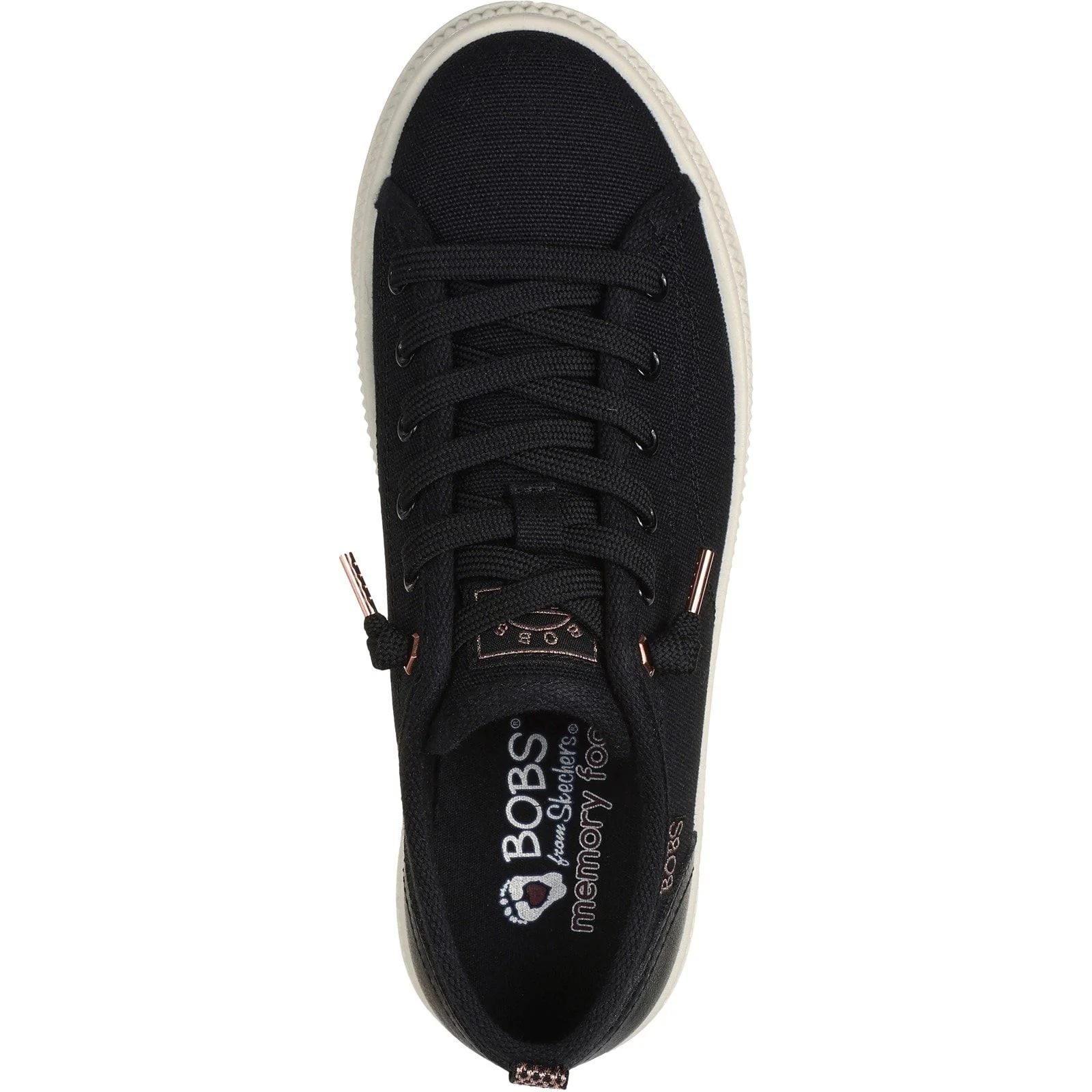 Skechers Womens BOBS Copa Trainers Black - Image 4