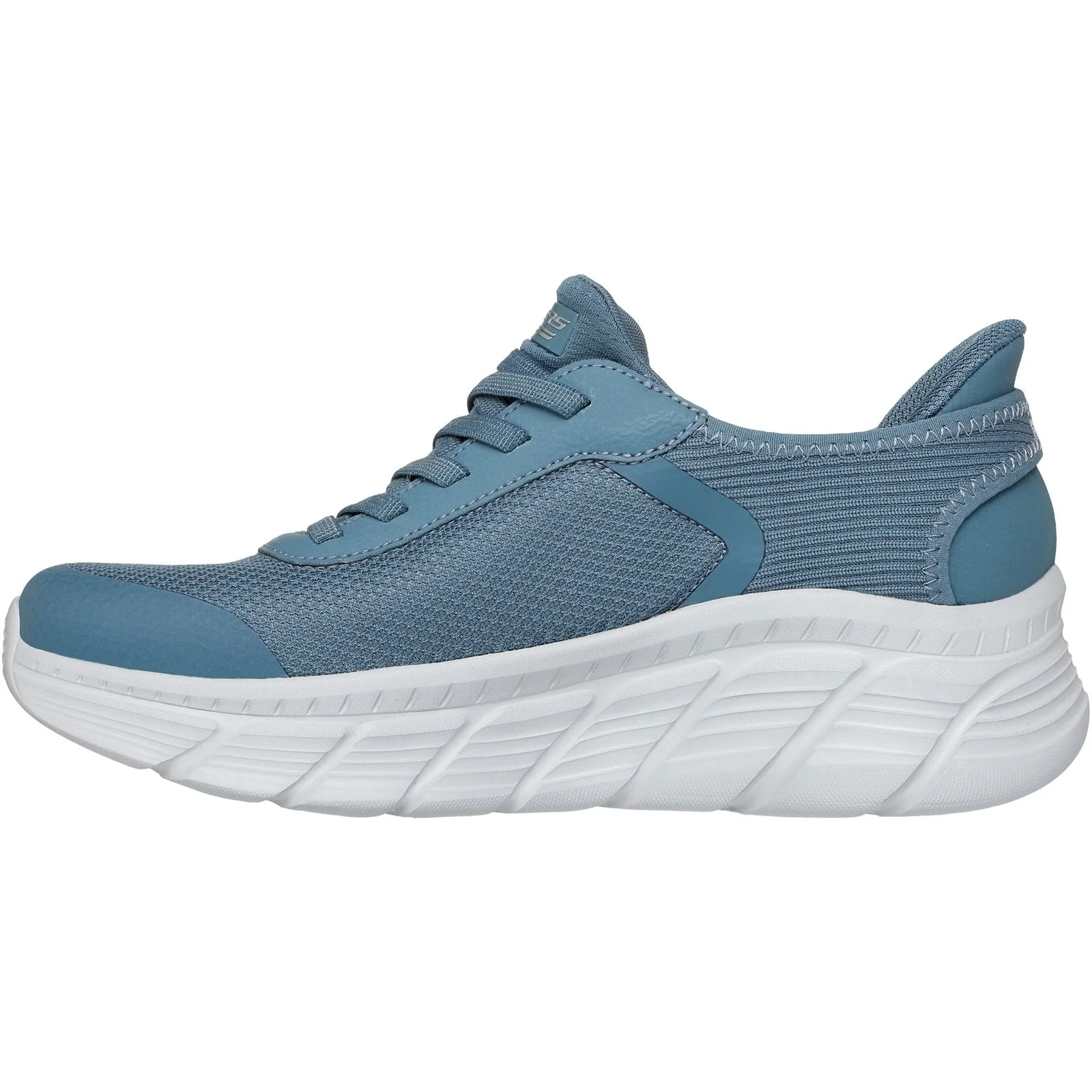 Skechers Womens BOBS Flex Hi Linear Force Trainers Slate - Image 2