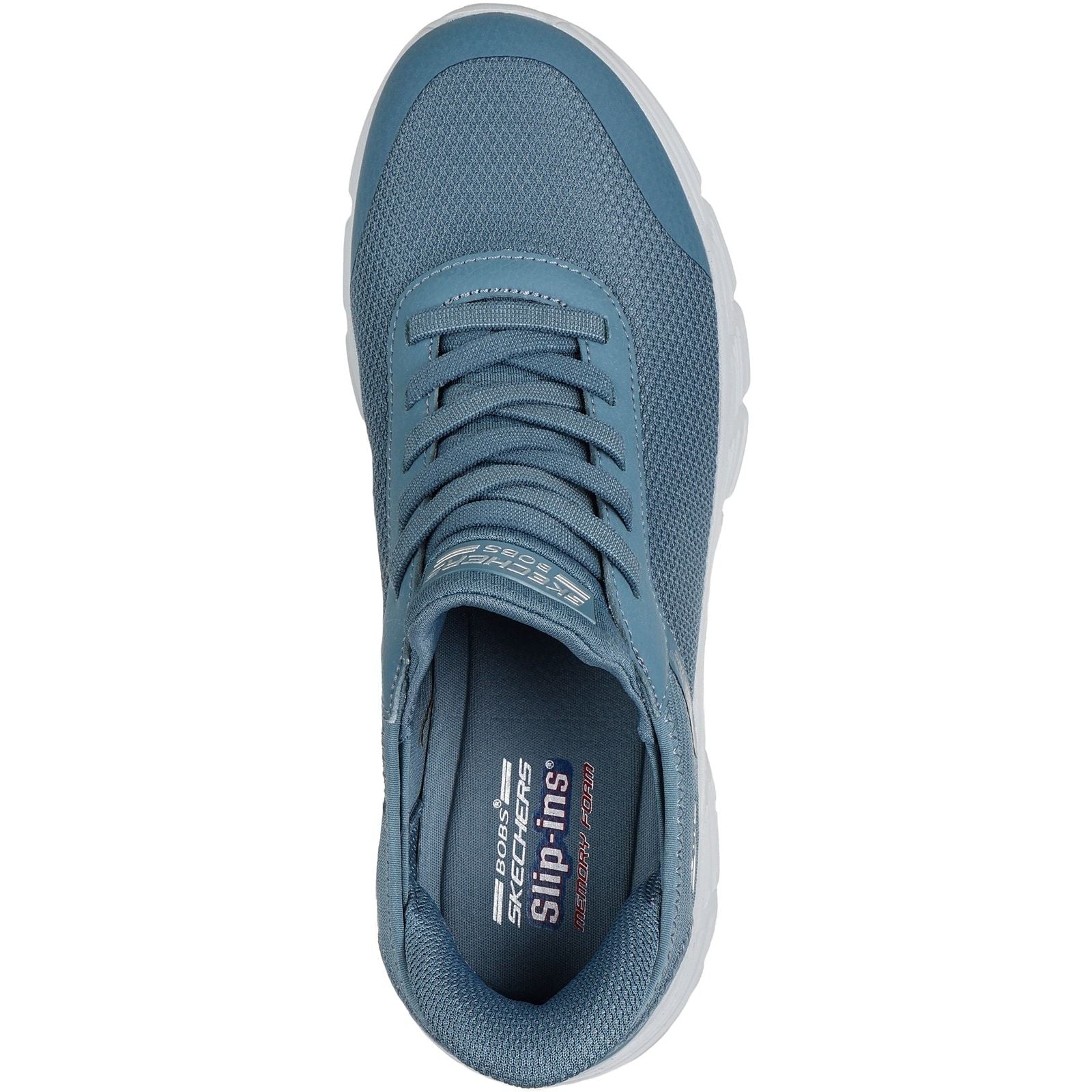 Skechers Womens BOBS Flex Hi Linear Force Trainers Slate - Image 4