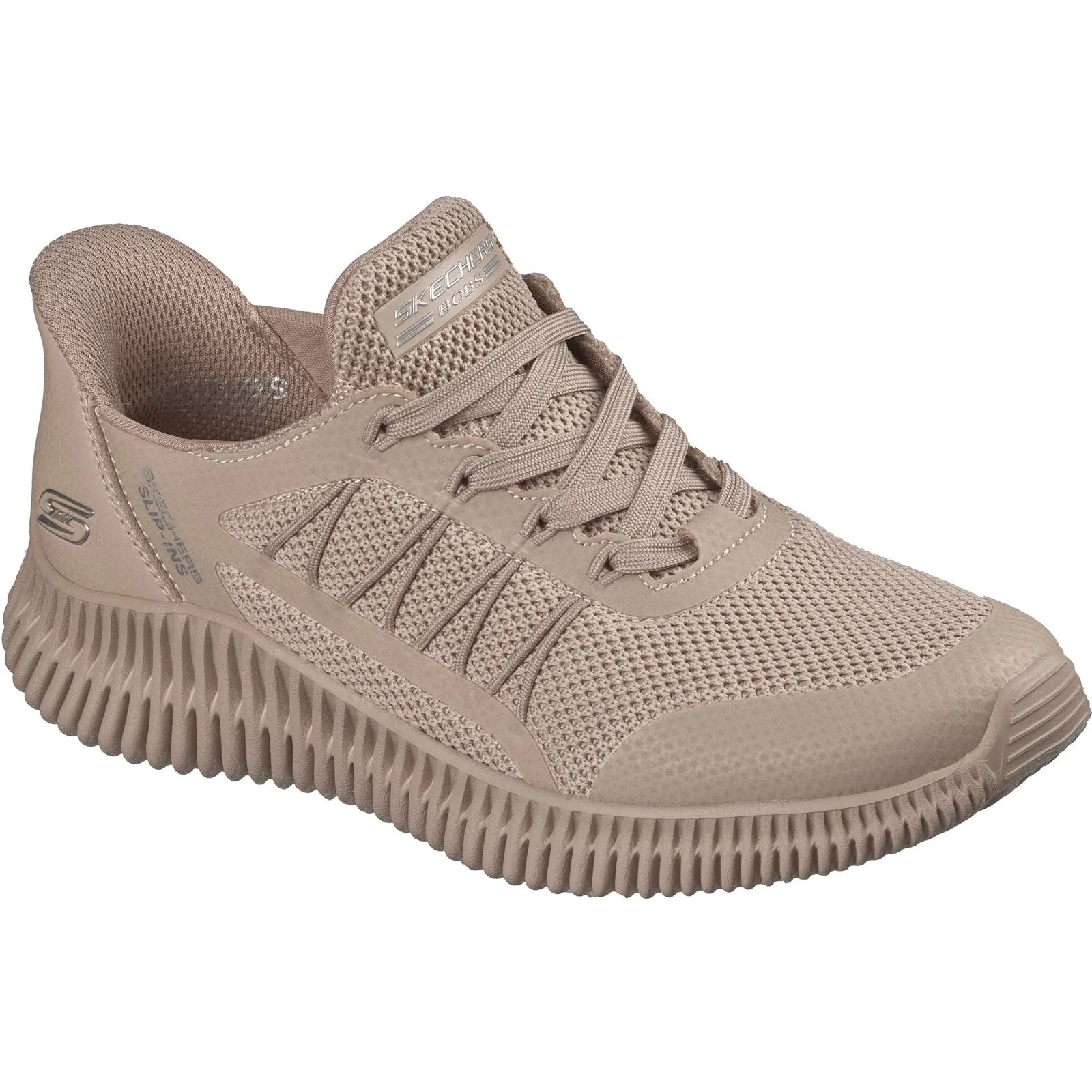 Skechers Womens BOBS Geo Lite Divine Pace Trainers Tan - Image 5
