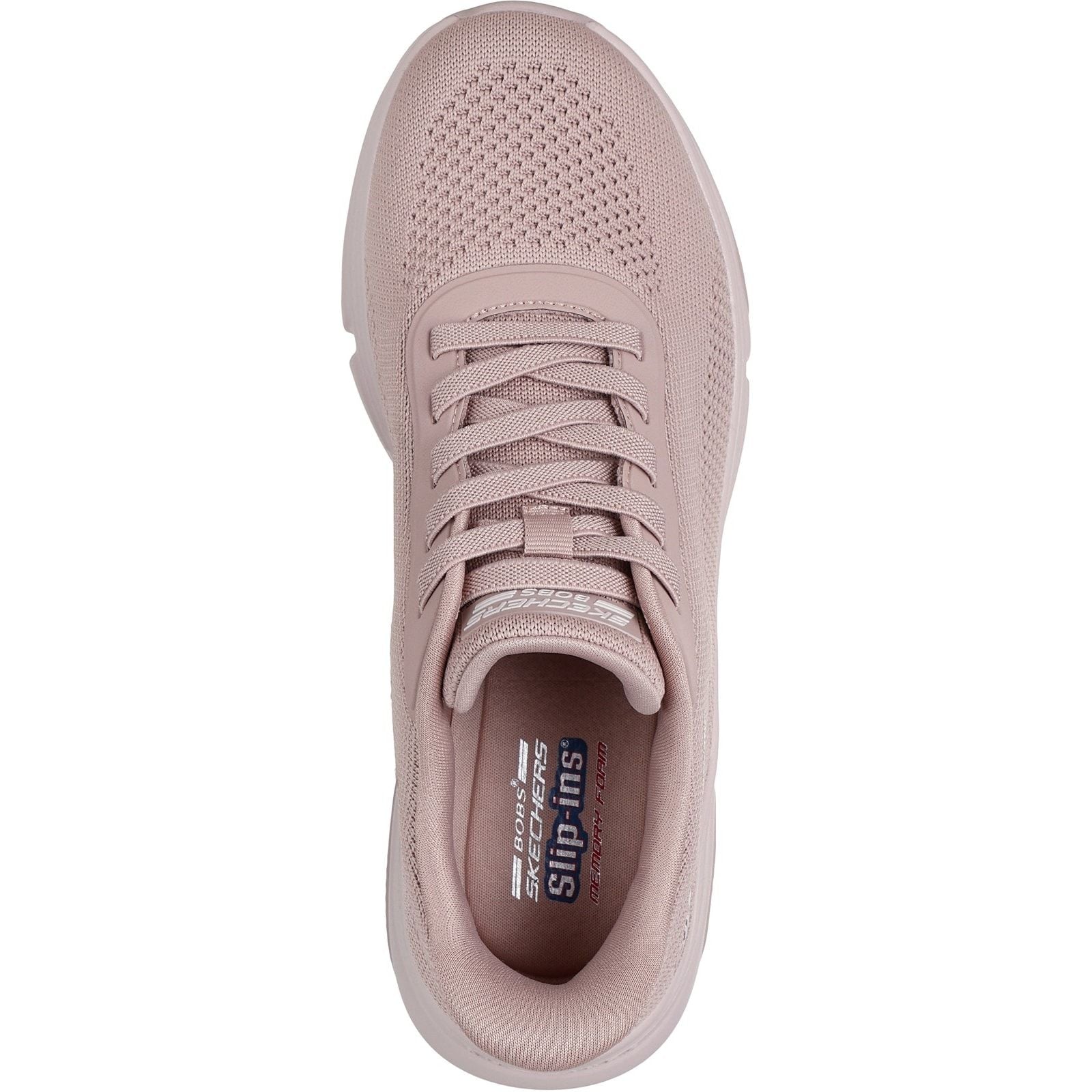 Skechers Womens BOBS Sparrow Flex Too You Trainers Blush - Image 4