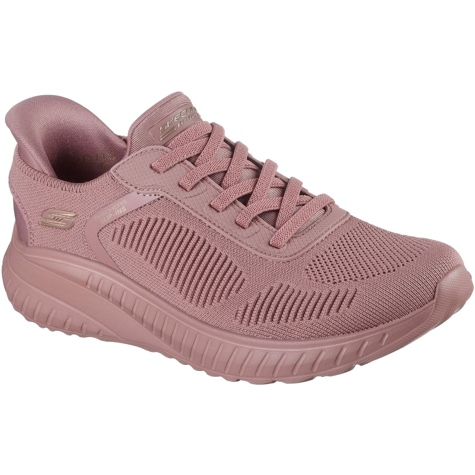 Skechers Womens BOBS Sport Squad Chaos Trainers Rose - Image 5