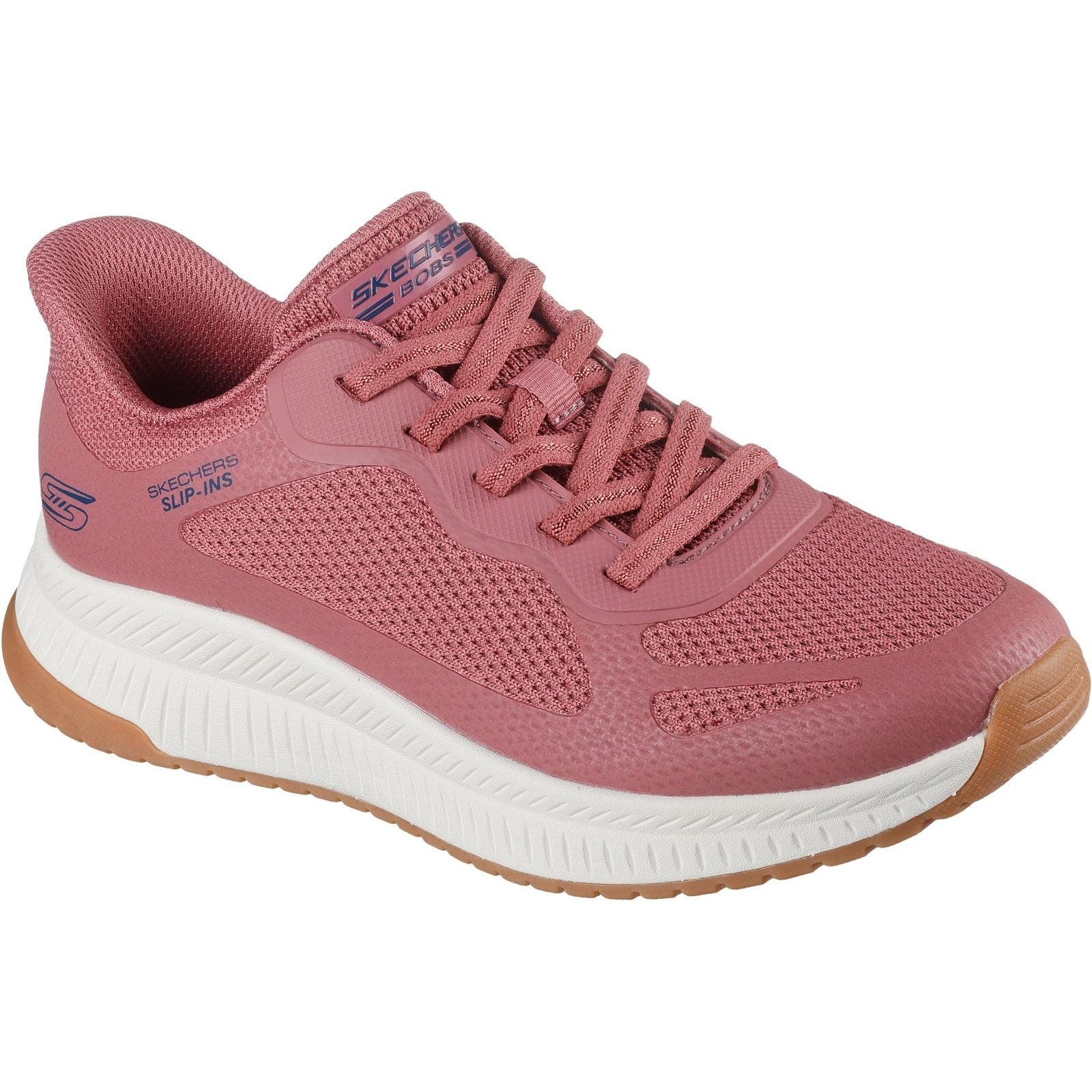 Skechers Womens BOBS Squad 4 Staple Look Trainer Rose - Image 5