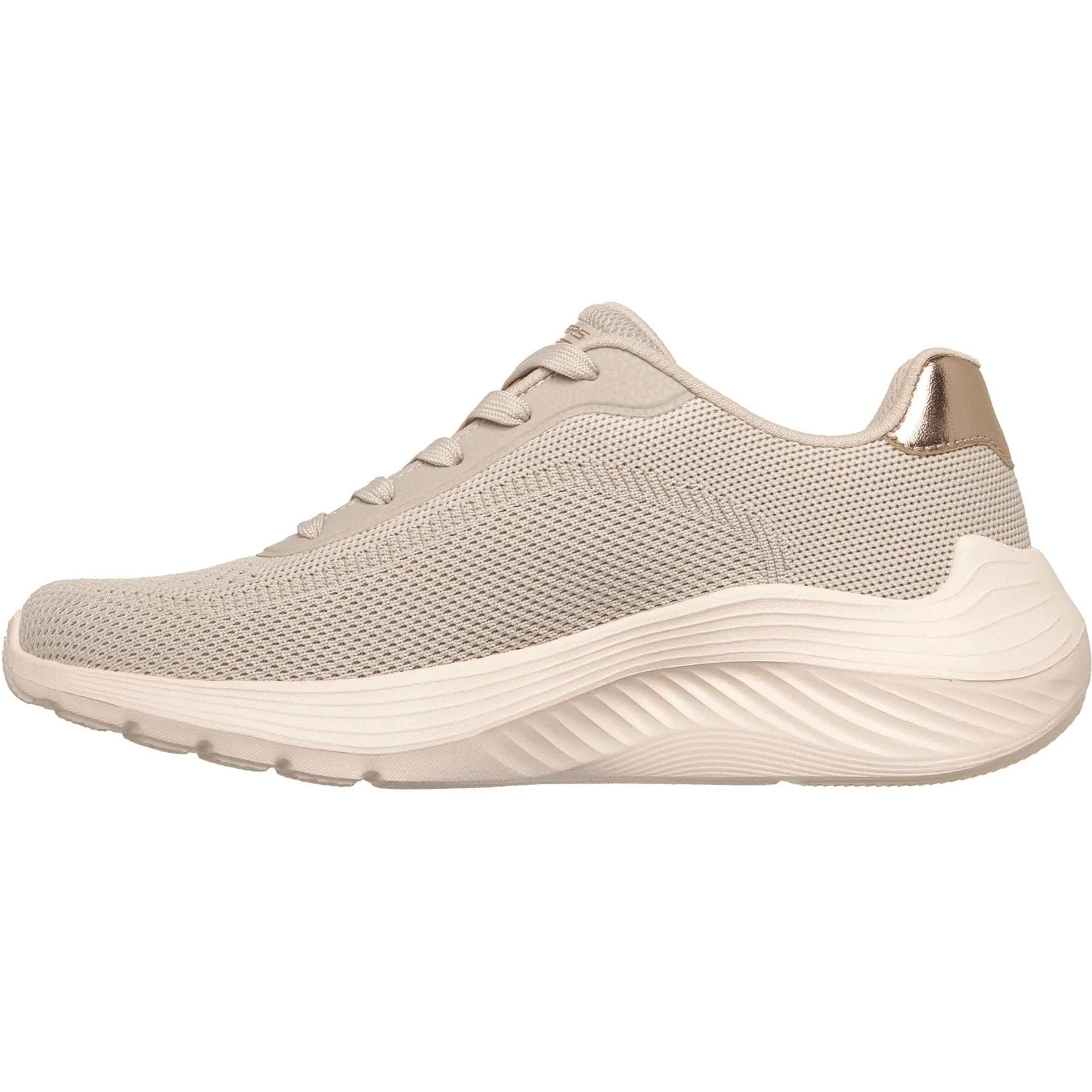 Skechers Womens Bobs Squad Waves Current Look Trainers Off White - Image 2