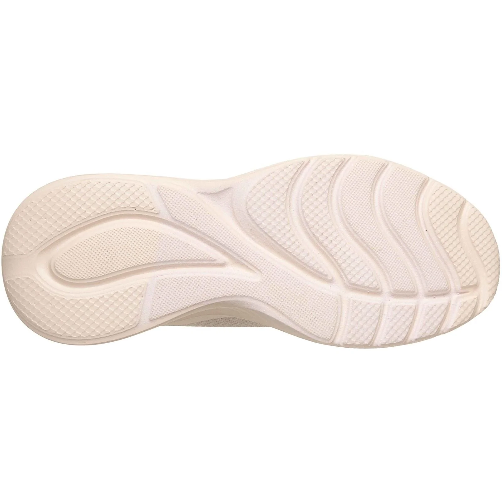 Skechers Womens Bobs Squad Waves Current Look Trainers Off White - Image 4