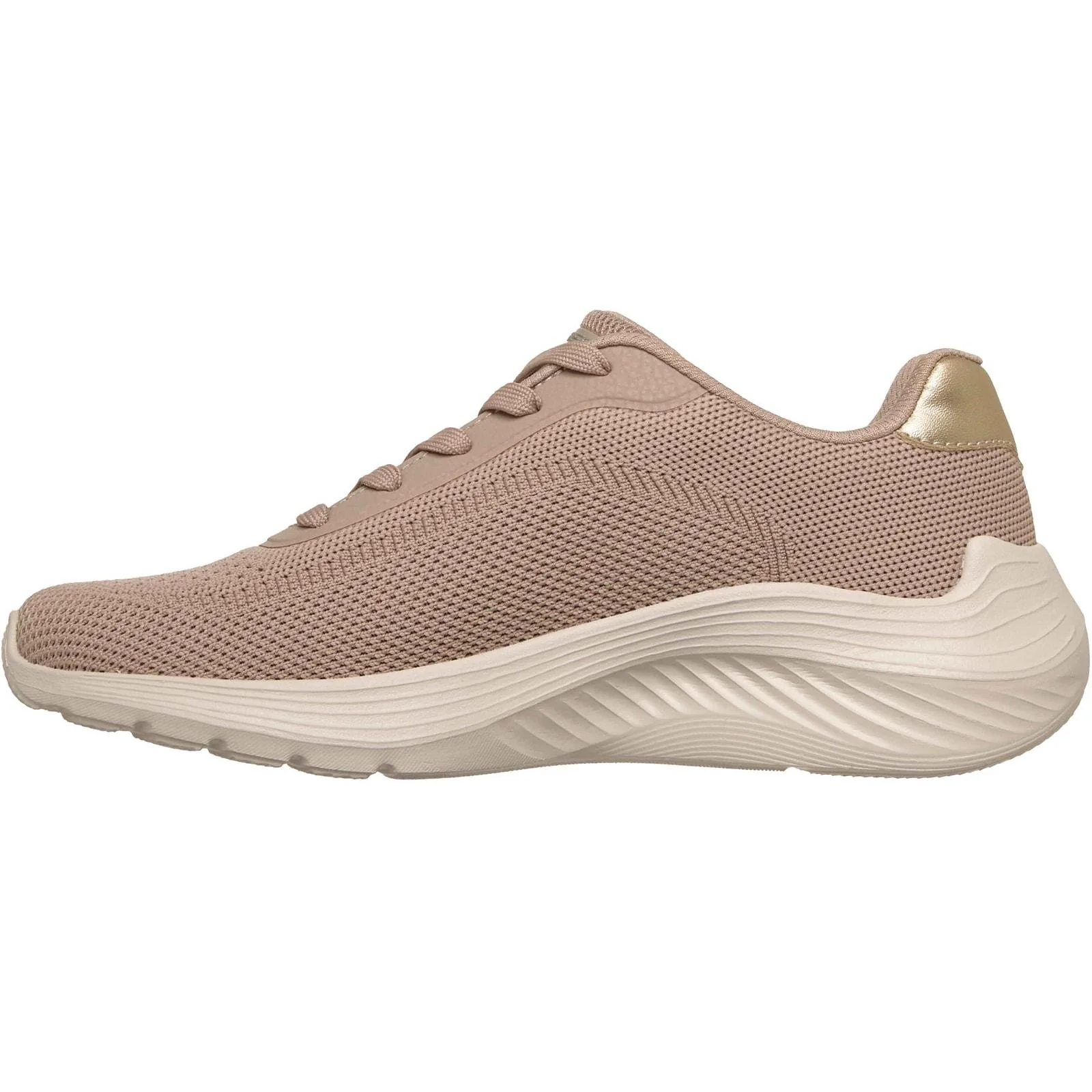 Skechers Womens Bobs Squad Waves Current Look Trainers Taupe - Image 2