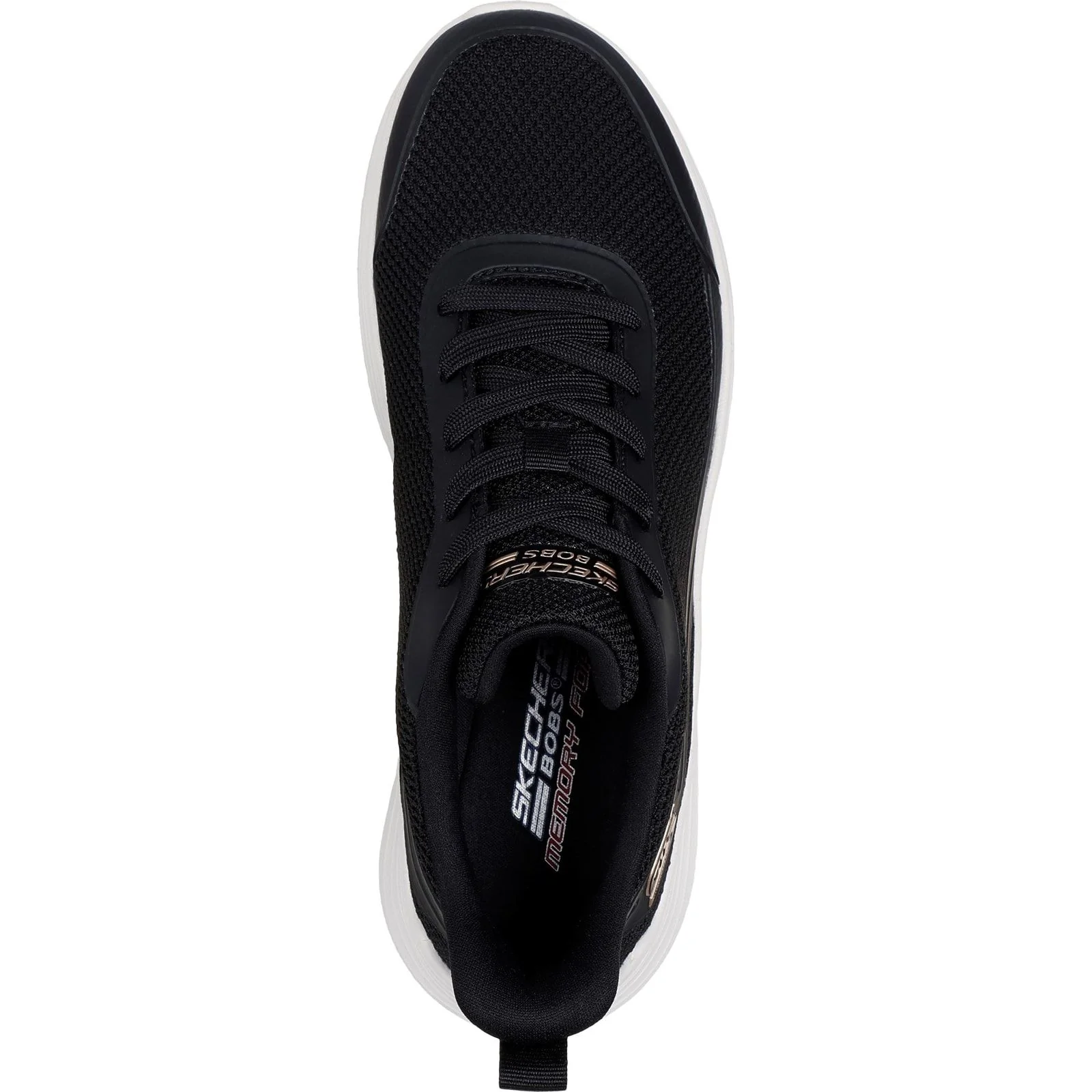 Skechers Womens Bobs Squad Waves Still Wading Trainers Black - Image 4