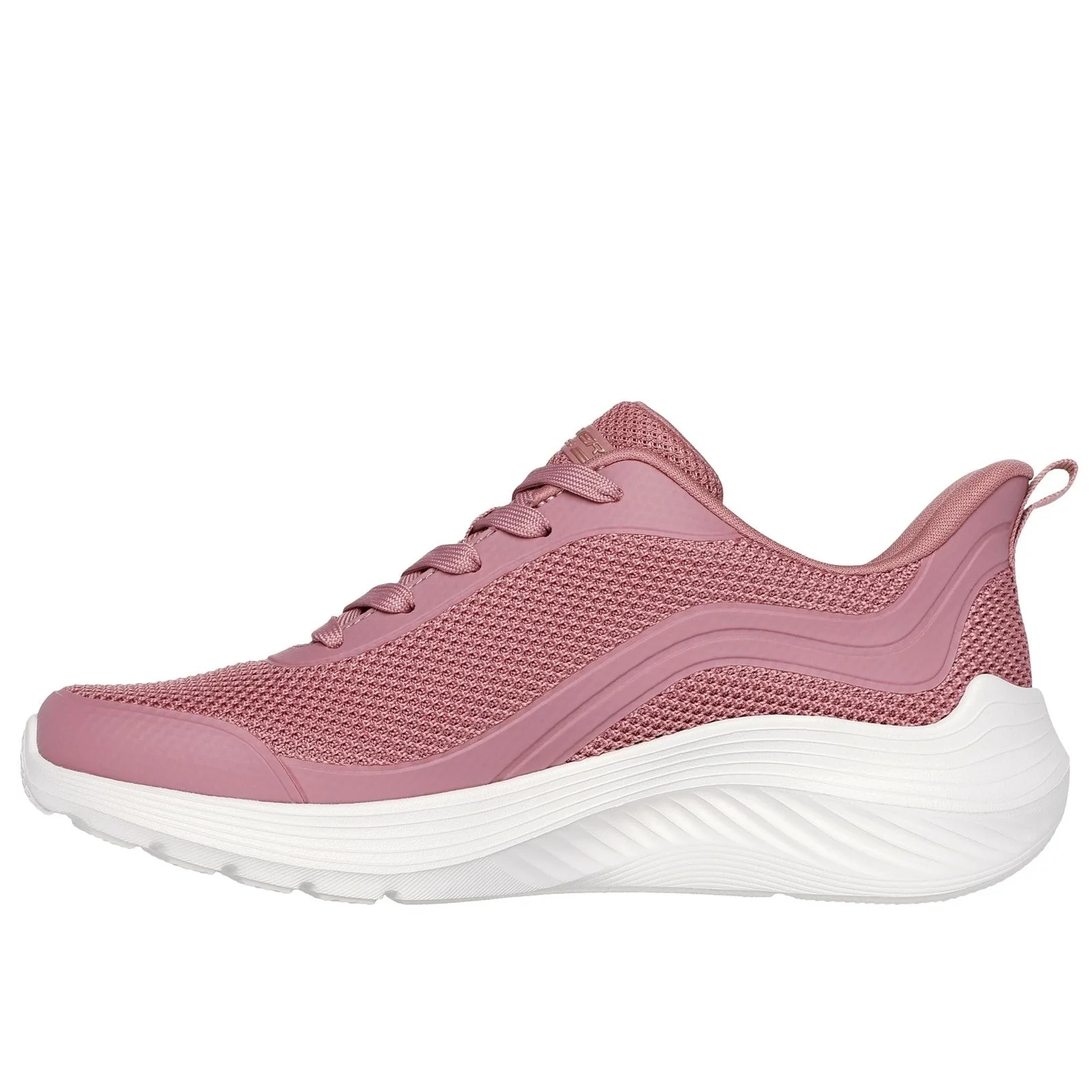 Skechers Womens Bobs Squad Waves Still Wading Trainers Rose - Image 2