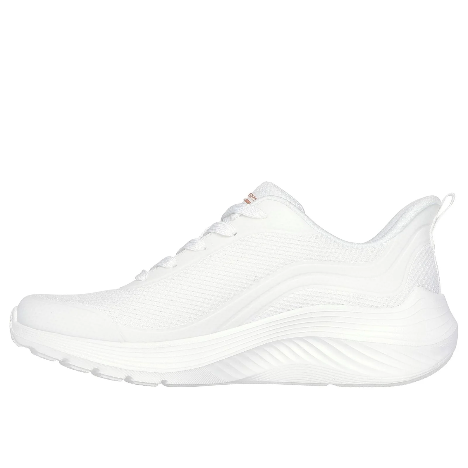 Skechers Womens Bobs Squad Waves Still Wading Trainers White - Image 2