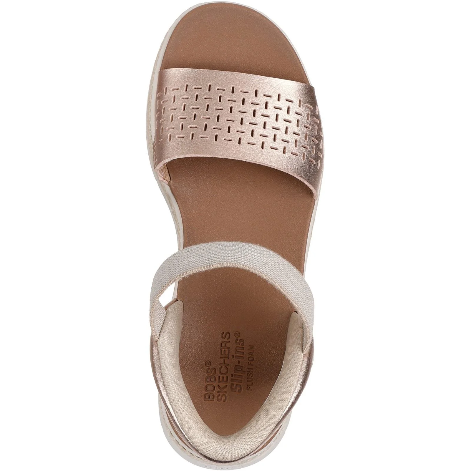 Skechers Womens BOBS Sun Ray Sandal Rose Gold - Image 3