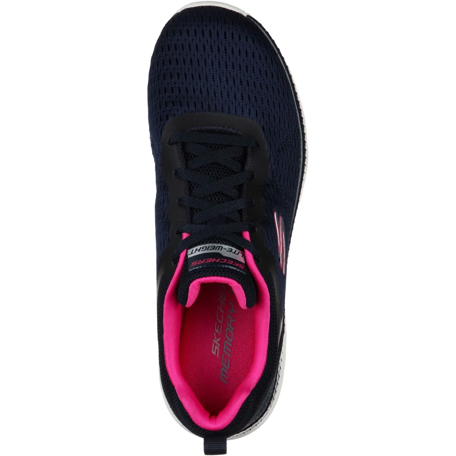 Skechers Womens Bountiful Quick Path Shoes Navy/Hot Pink - Image 4