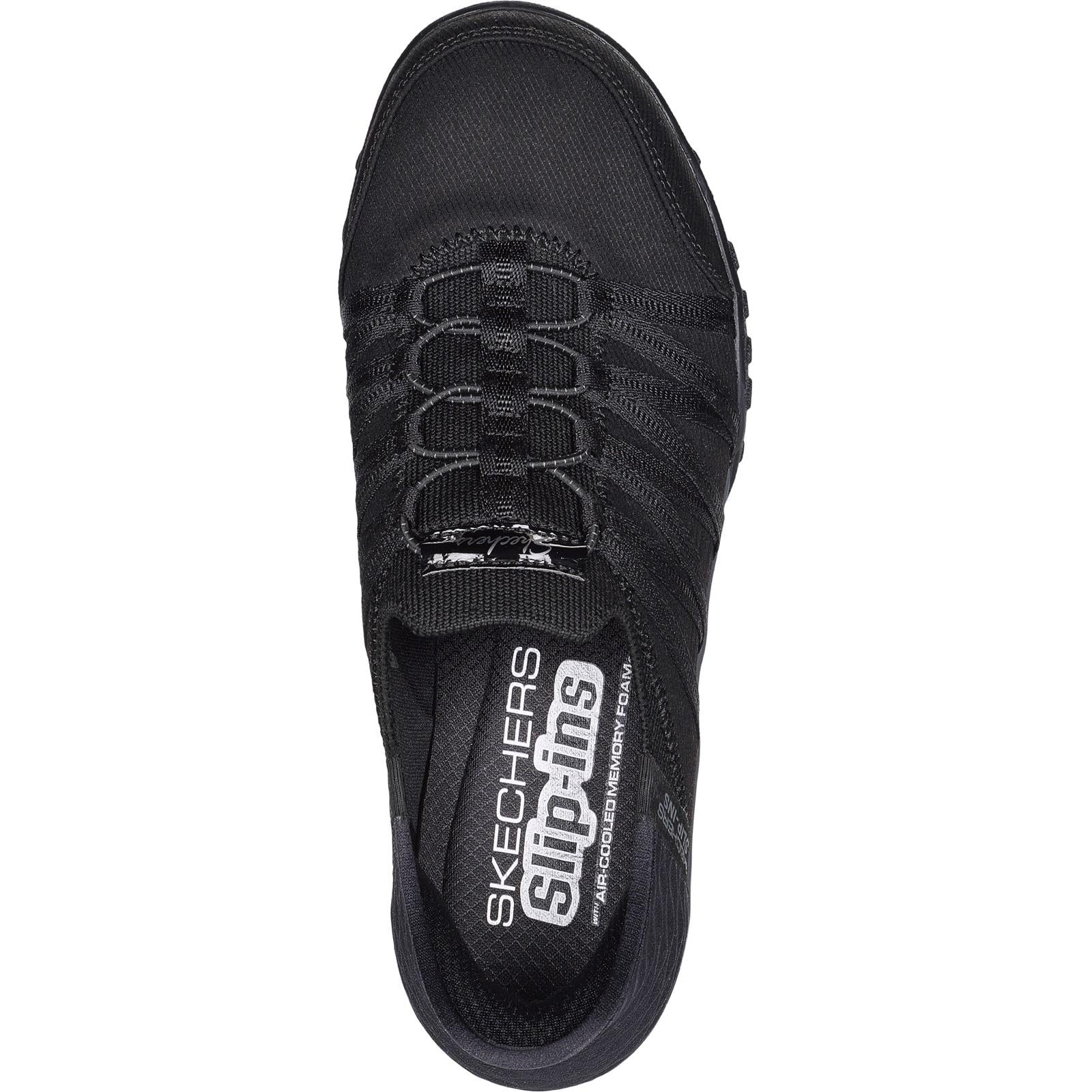 Skechers Womens Breathe-Easy - Roll-With-Me Shoe Black - Image 3