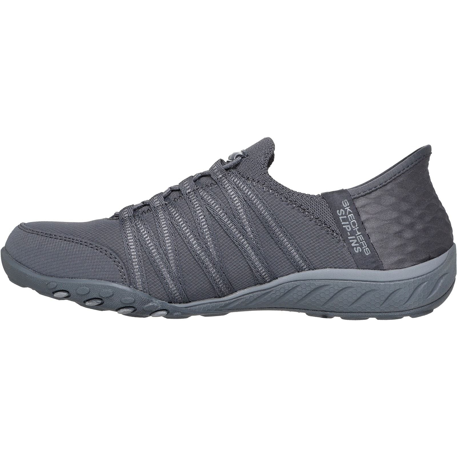 Skechers Womens Breathe-Easy - Roll-With-Me Shoe Charcoal - Image 2