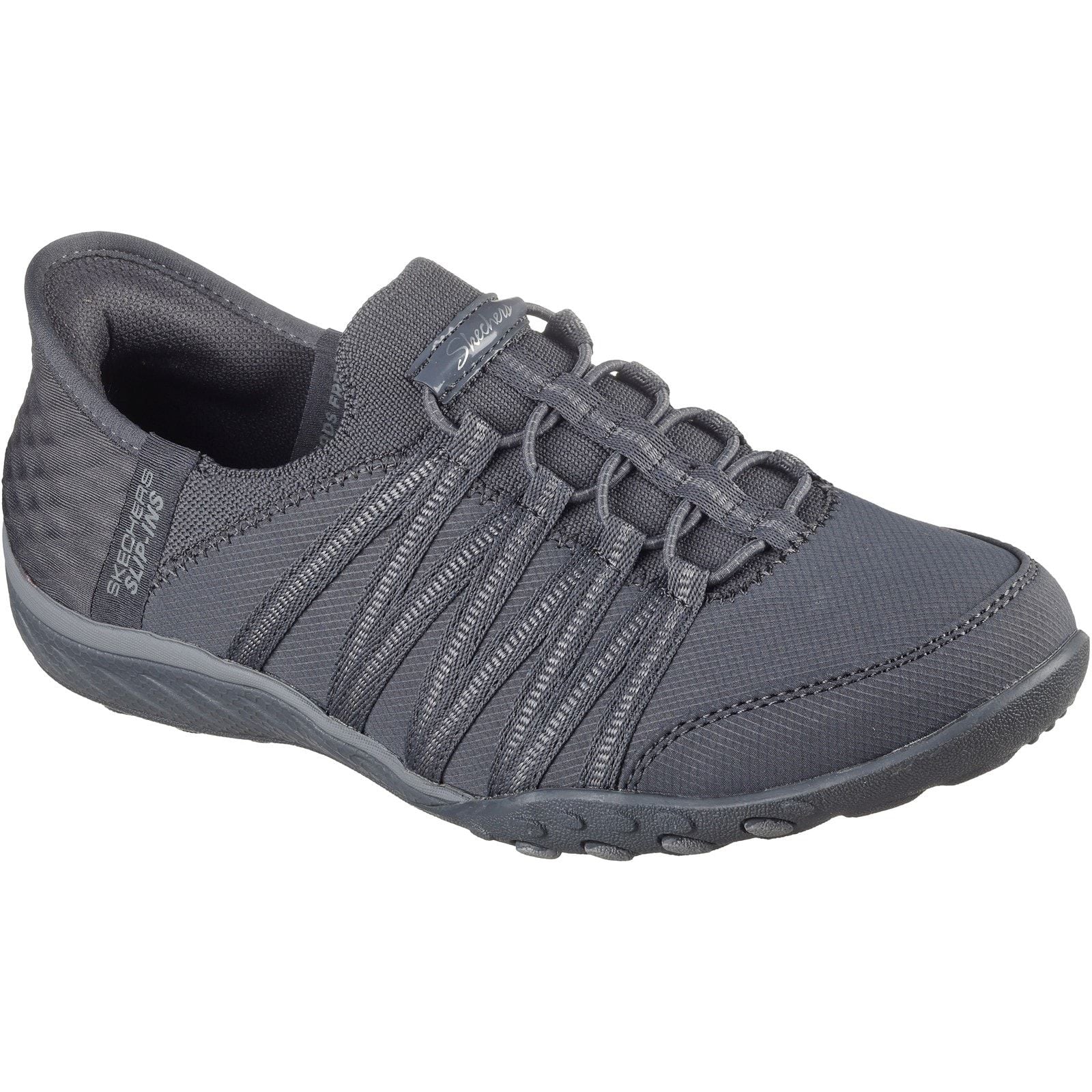 Skechers Womens Breathe-Easy - Roll-With-Me Shoe Charcoal - Image 5