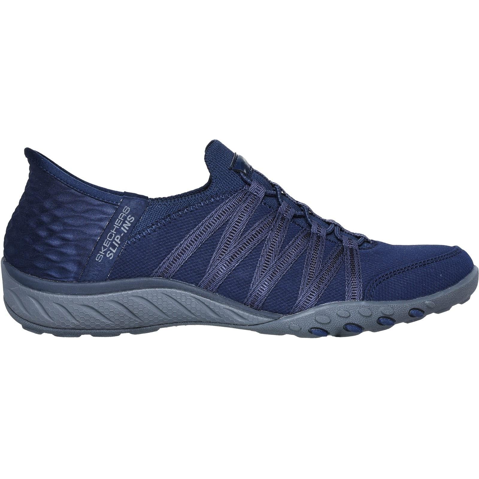 Skechers Womens Breathe-Easy - Roll-With-Me Shoe Navy