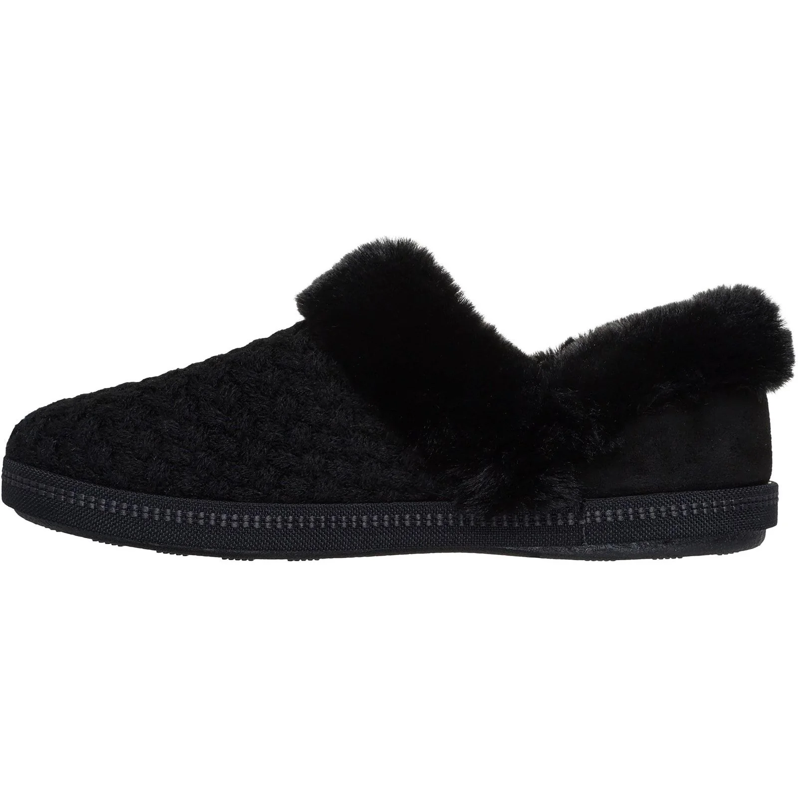 Skechers Womens Cozy Campfire Frosty Promise Slippers Black - Image 2