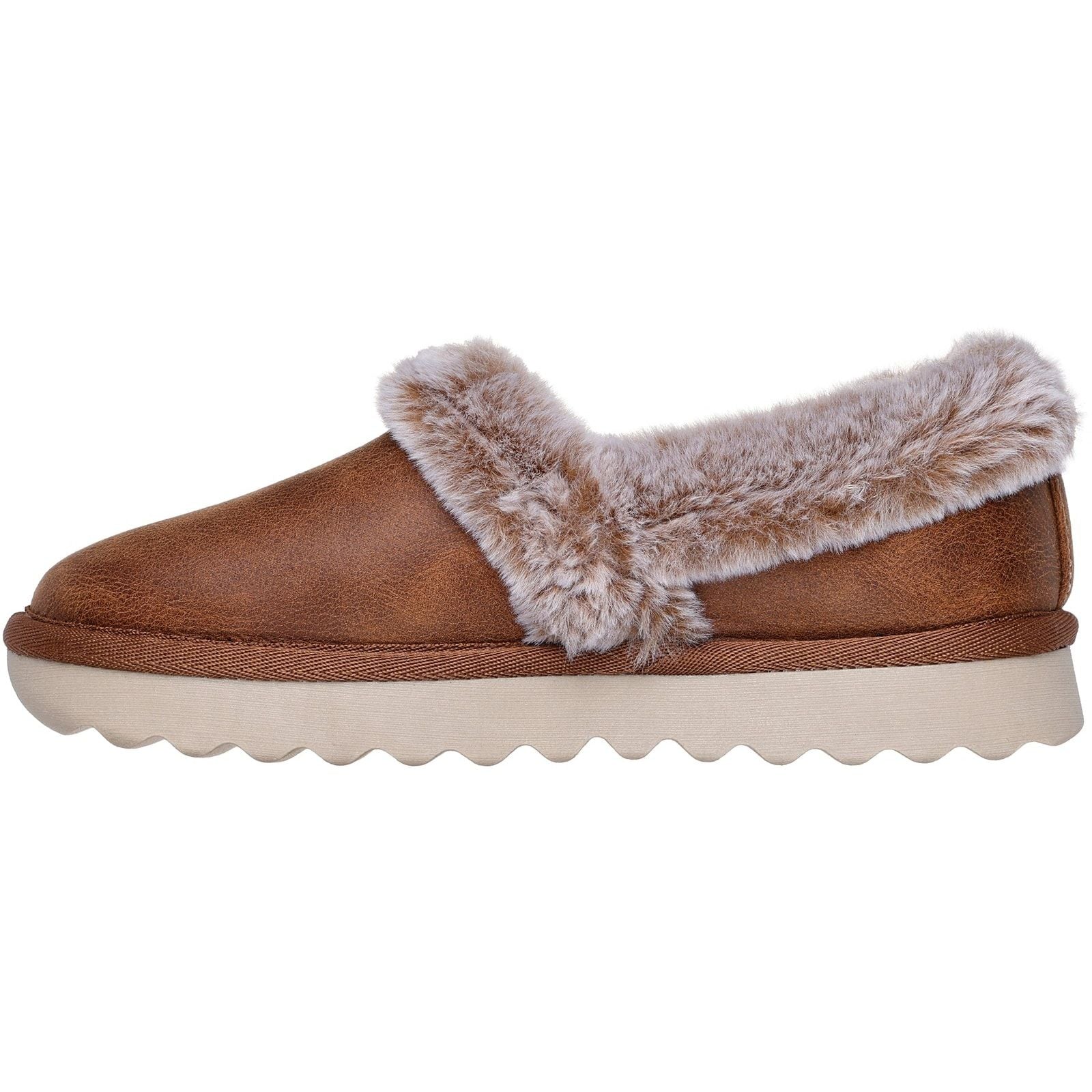 Skechers Womens Cozy Up Slippers Chestnut - Image 2