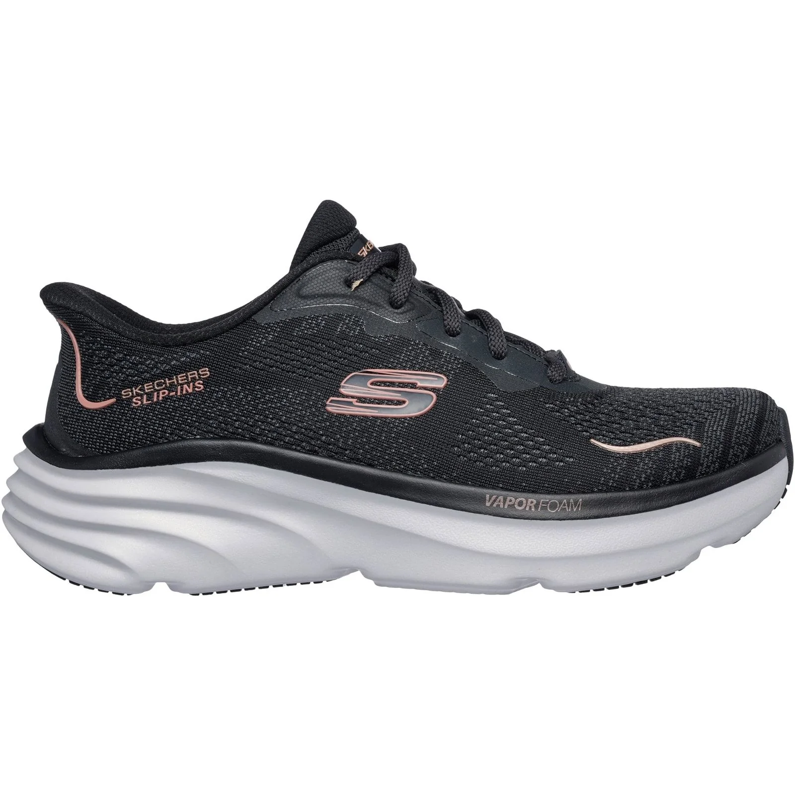 Skechers Womens D'Lux Vapor Clear Horizon Trainers Black