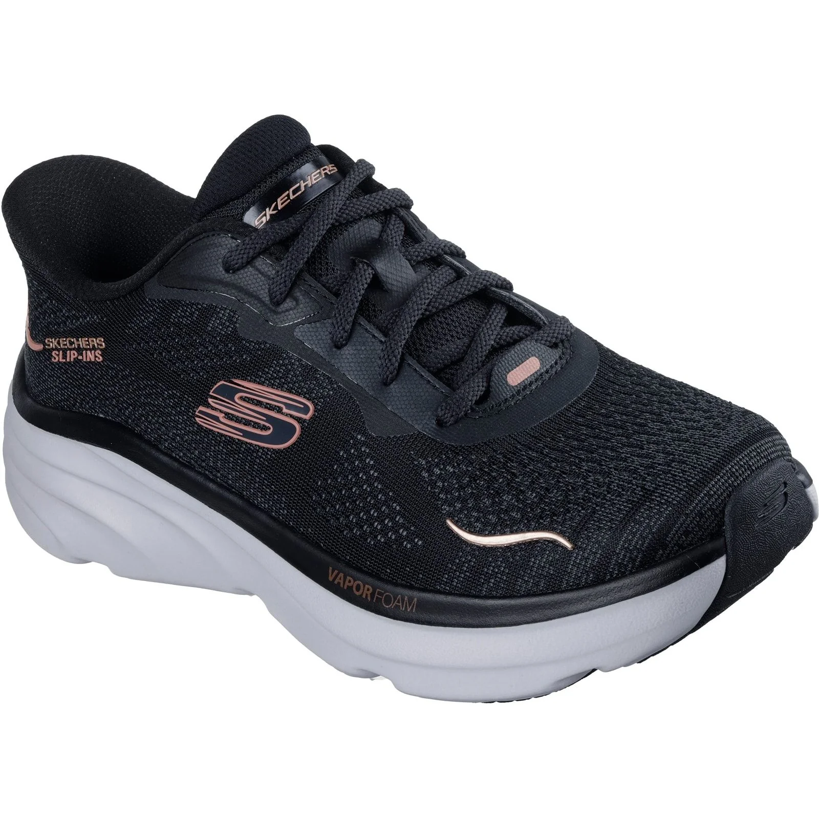 Skechers Womens D'Lux Vapor Clear Horizon Trainers Black - Image 2