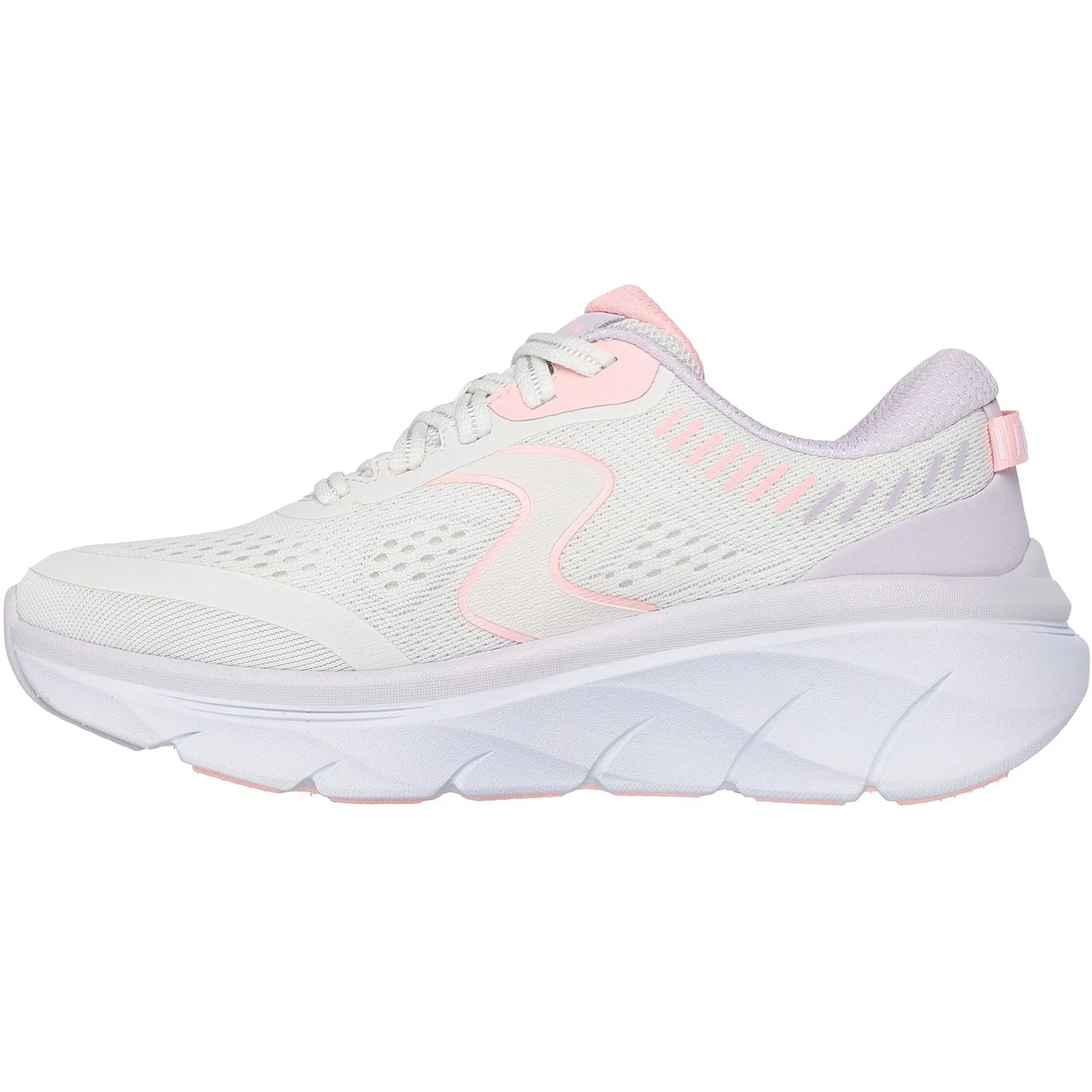 Skechers Womens D'Lux Walker 2.0 Active Pace Trainer Off White/Pink - Image 2