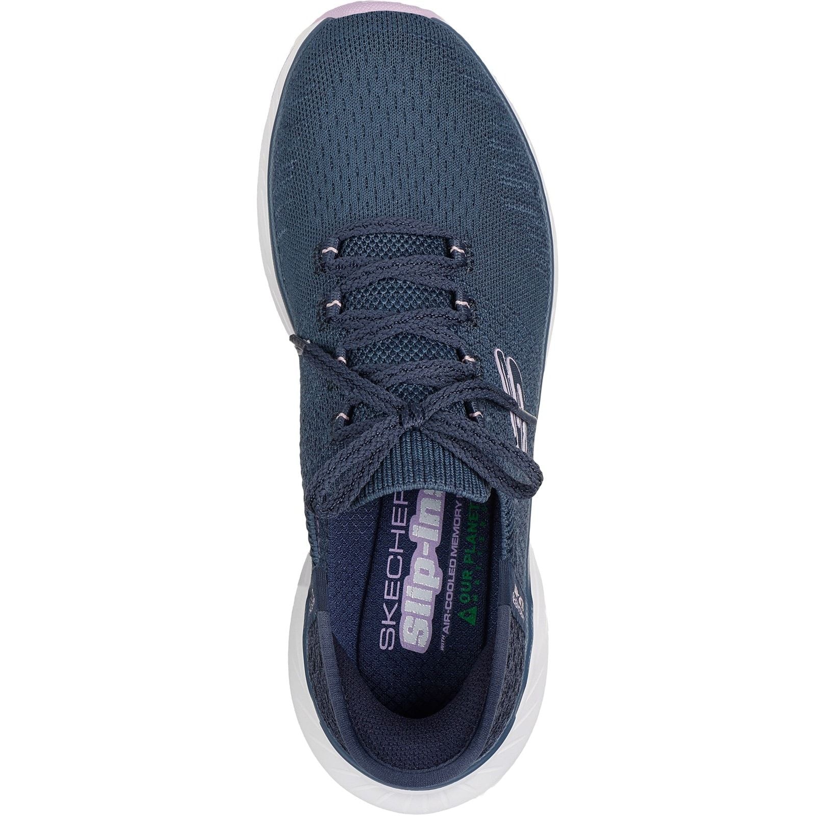 Skechers Womens Edgeride Impression Shoes Navy/Lavender - Image 4