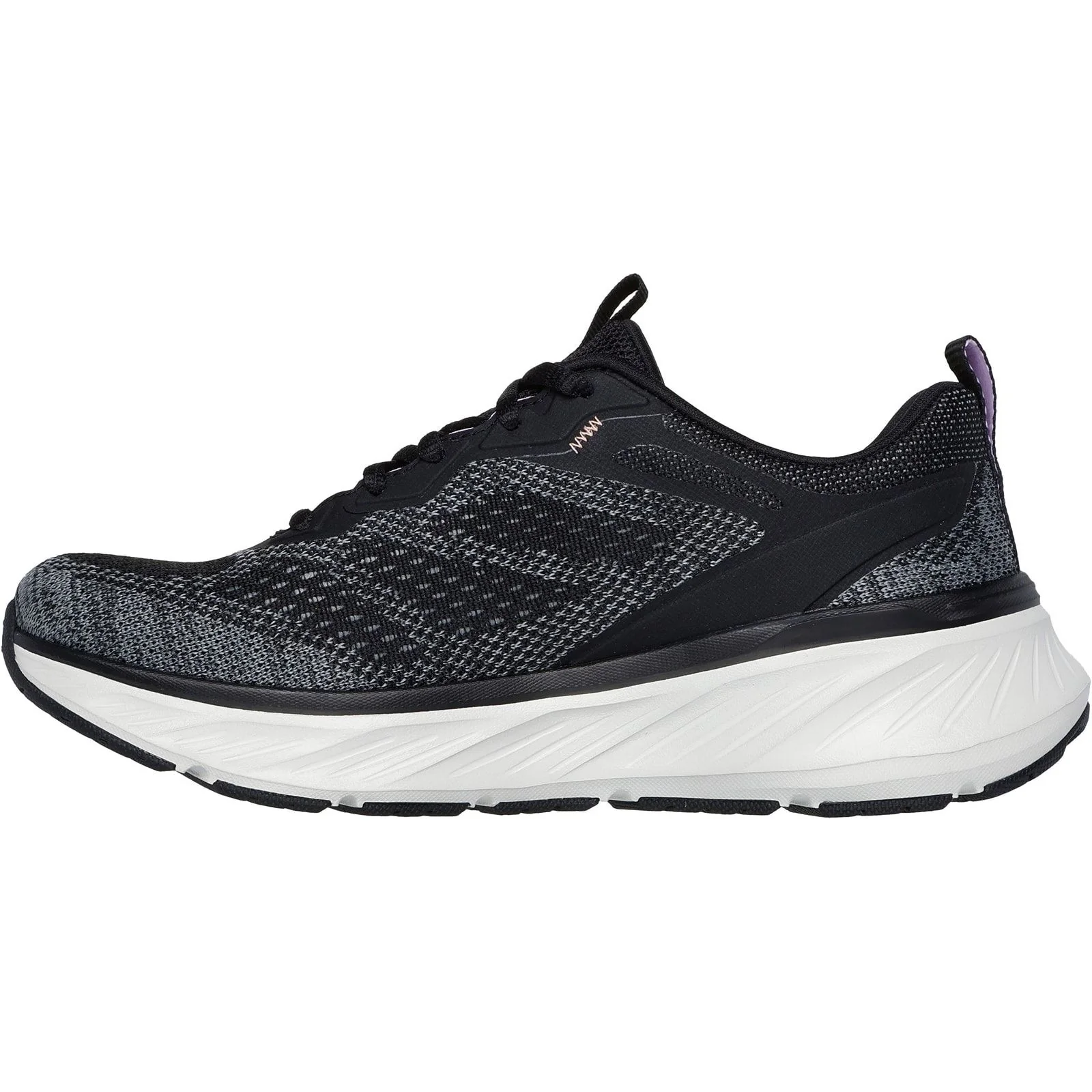 Skechers Womens Edgeride Power Flow Trainers Black/Lavender - Image 2