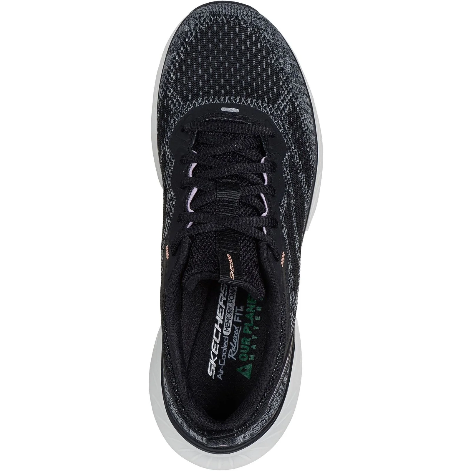 Skechers Womens Edgeride Power Flow Trainers Black/Lavender - Image 4