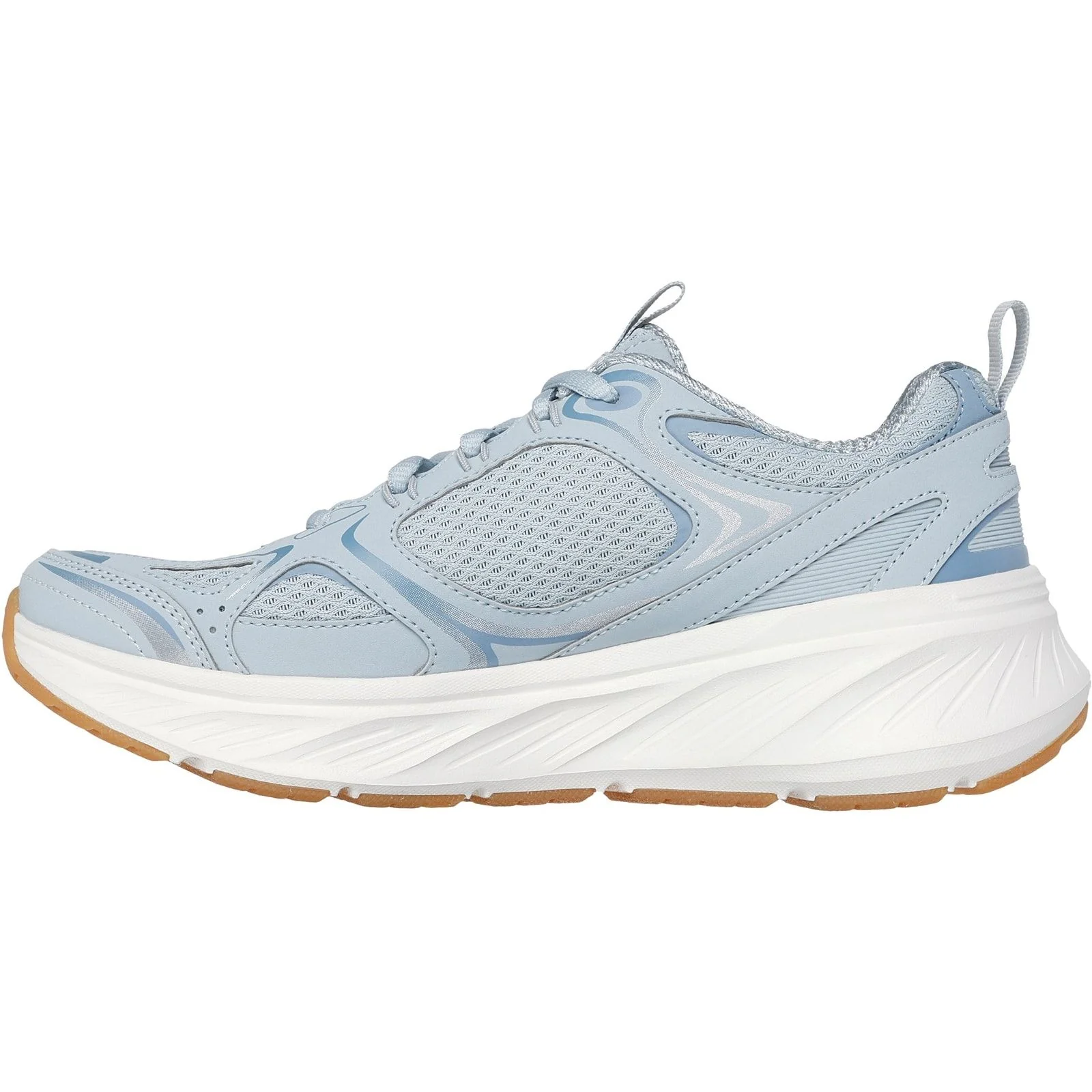 Skechers Womens Edgeride Silver Eclipse Trainers Blue - Image 2