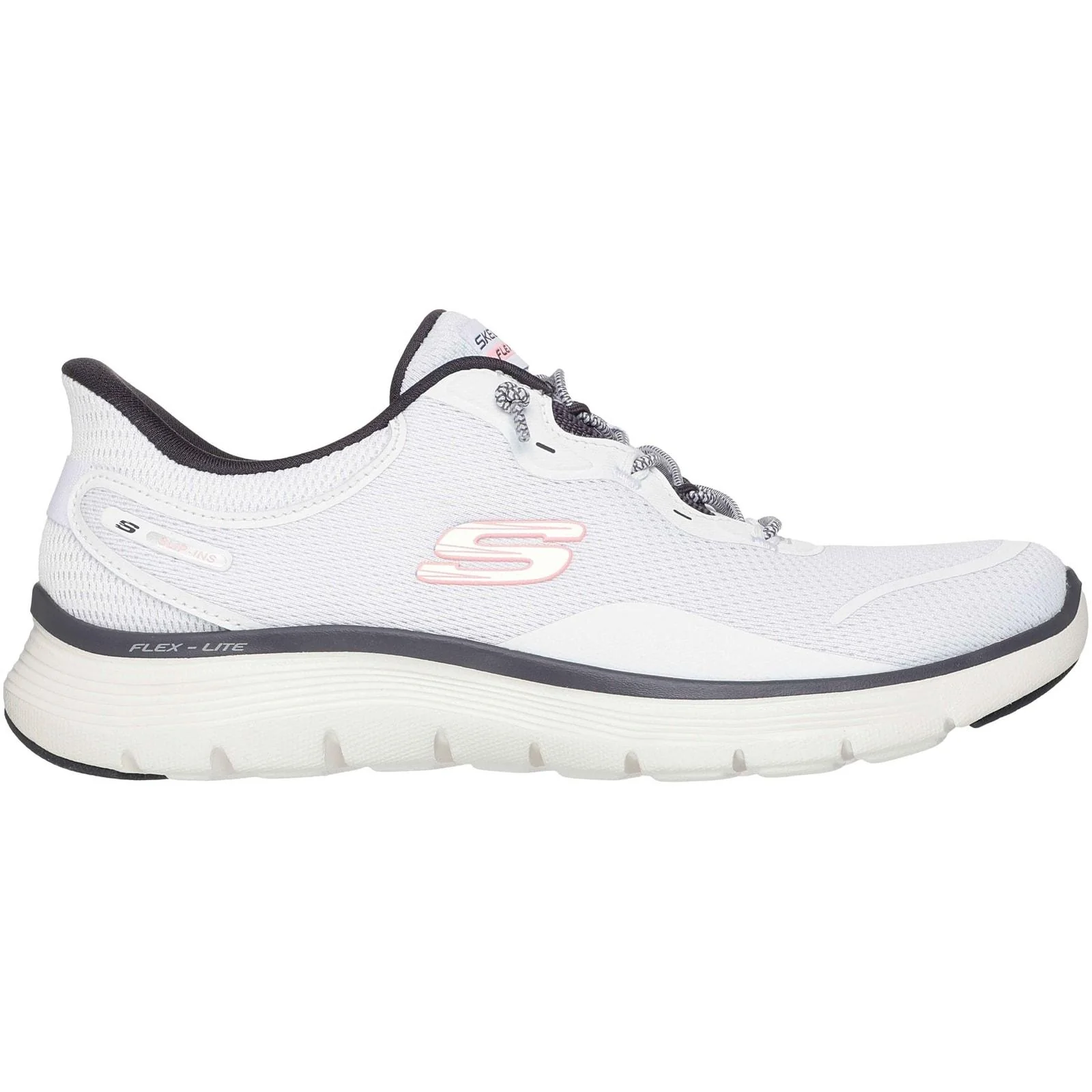 Skechers Womens Flex Appeal 5.0 Easy Breezy Trainer White/Multi