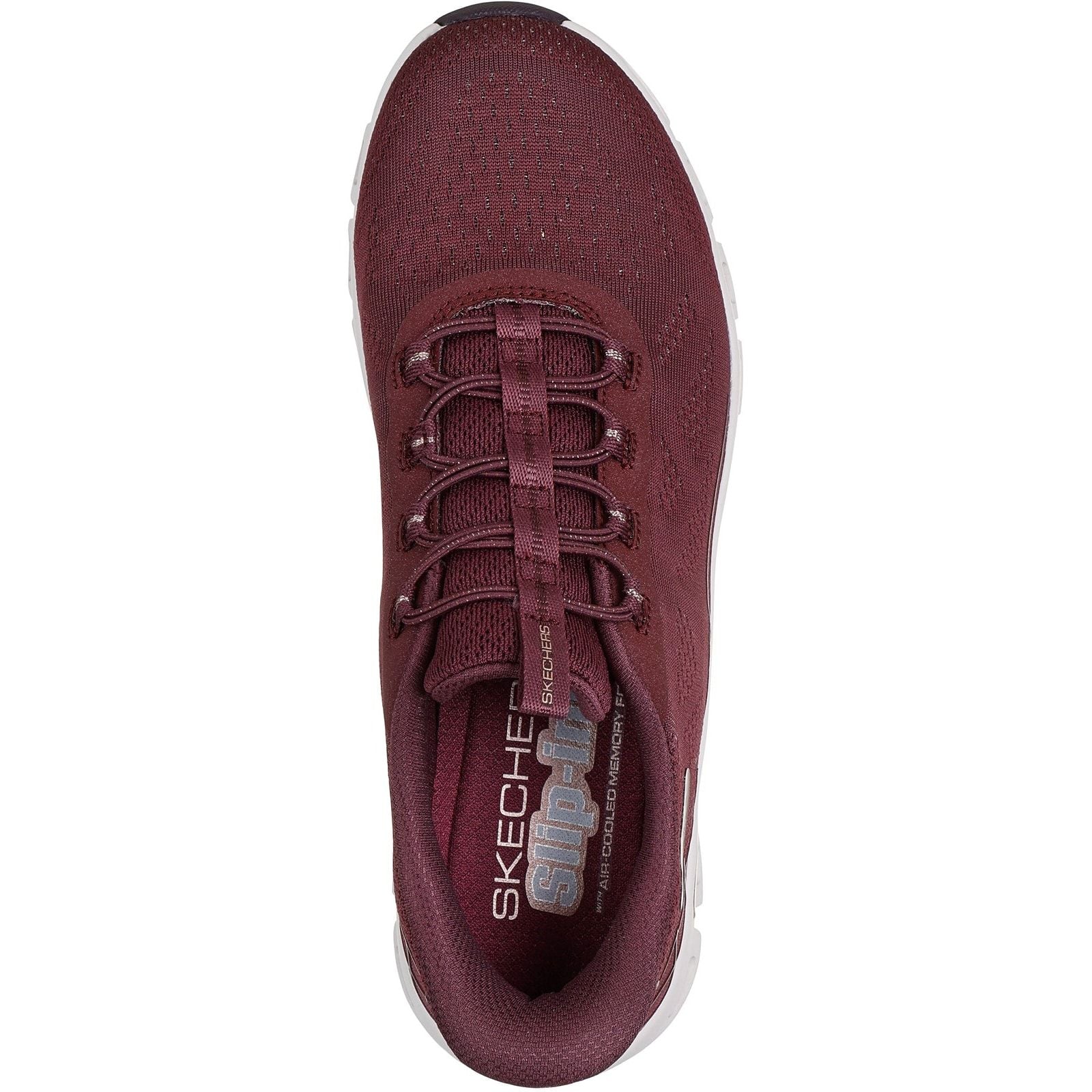 Skechers Womens Glide-Step Elevate Amaze Trainers Burgundy - Image 3