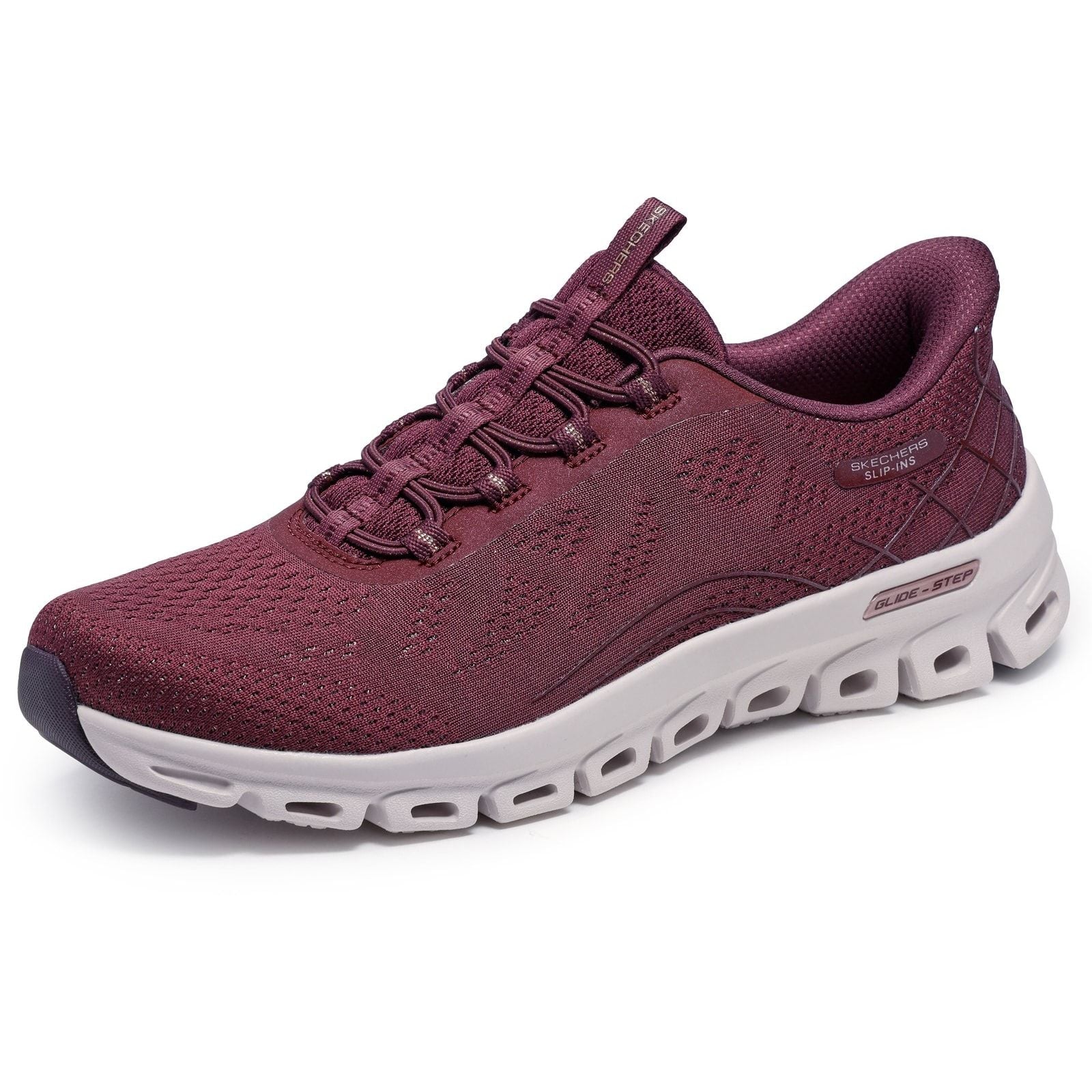 Skechers Womens Glide-Step Elevate Amaze Trainers Burgundy - Image 5
