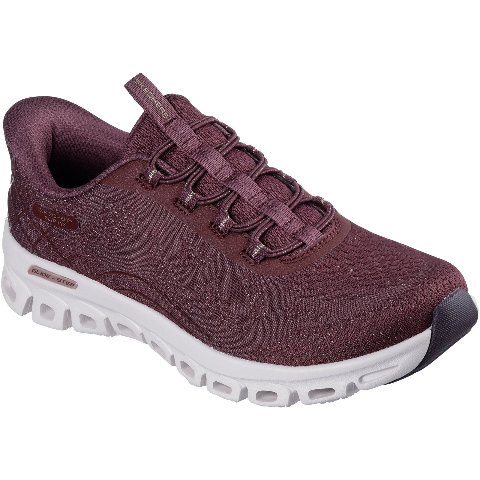 Skechers Womens Glide-Step Elevate Amaze Trainers Burgundy - Image 6