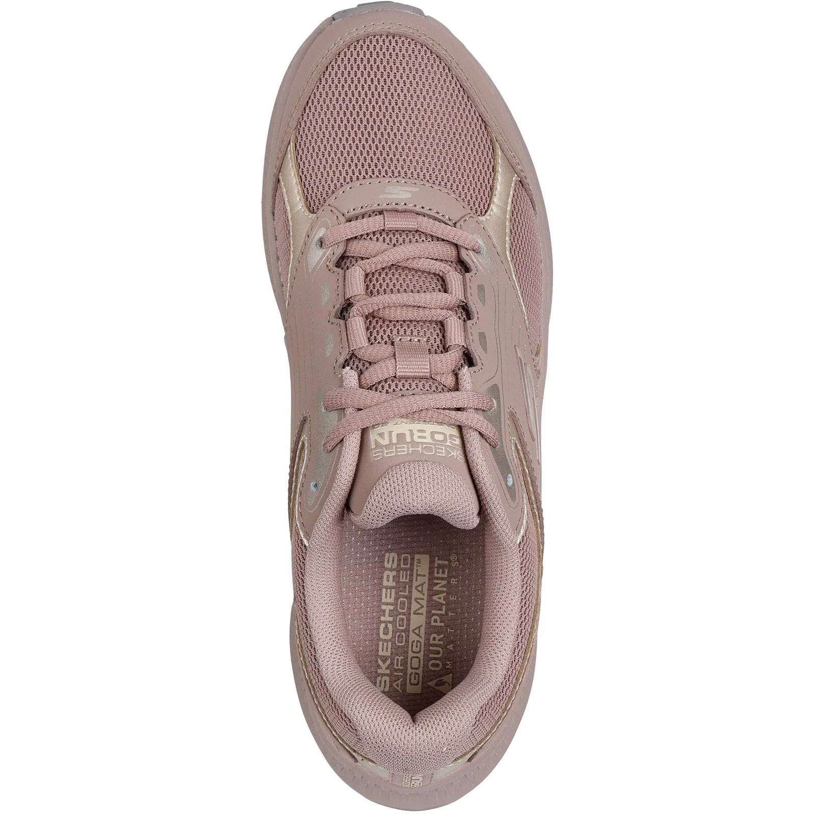 Skechers Womens GO RUN Consistent 2.0 Advantage Trainer Light Brown/Gold - Image 3
