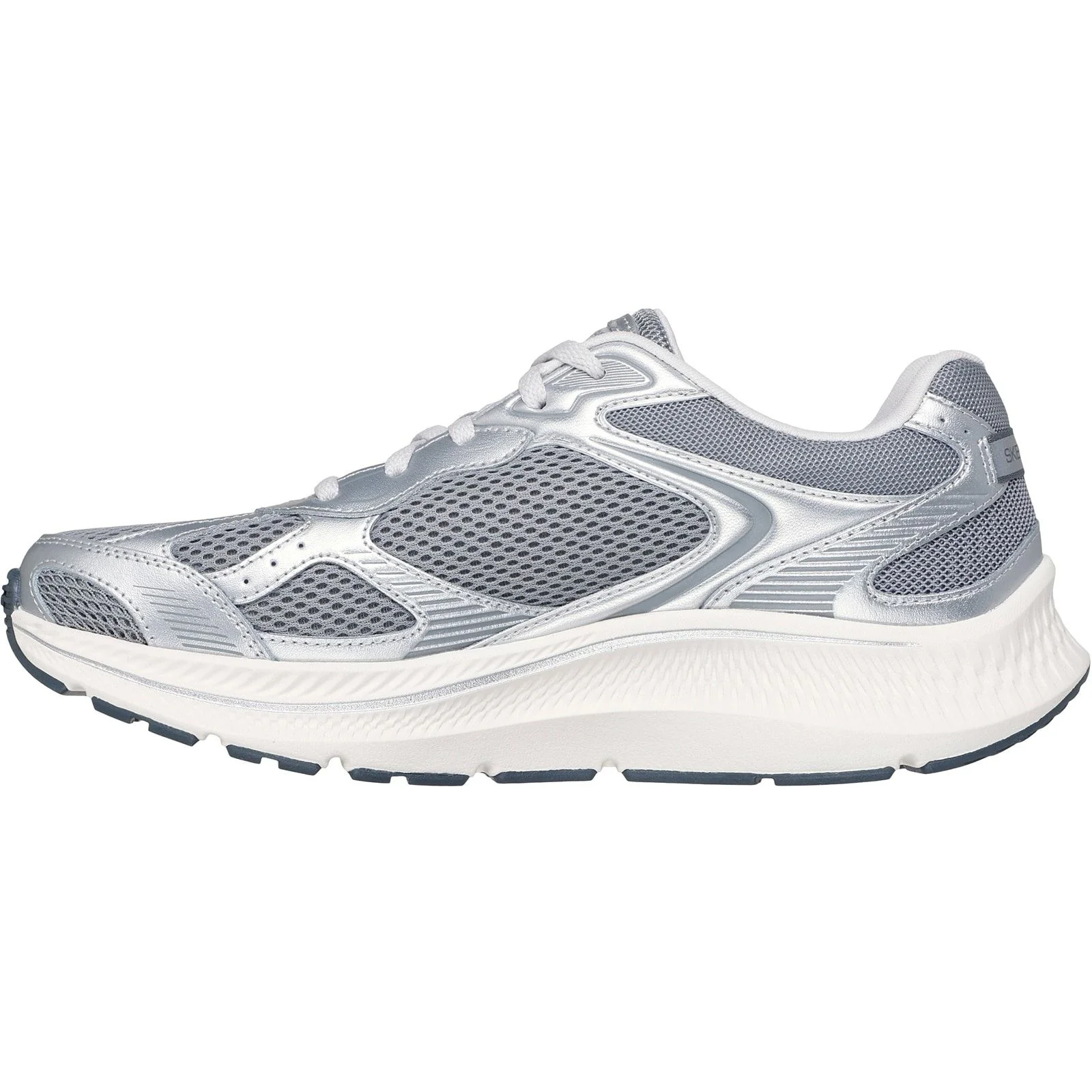 Skechers Womens GO RUN Consistent 2.0 Volt Trainer Grey/Silver - Image 2