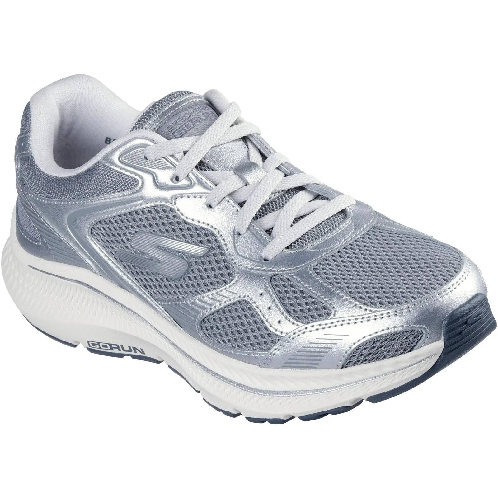 Skechers Womens GO RUN Consistent 2.0 Volt Trainer Grey/Silver - Image 5