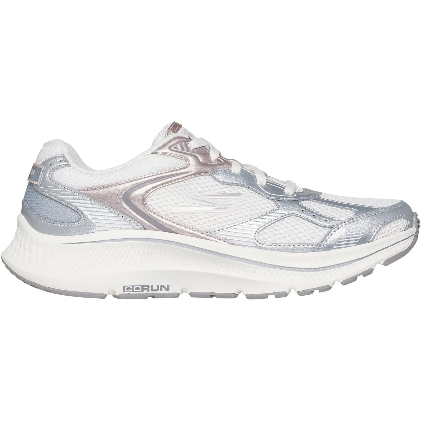 Skechers Womens GO RUN Consistent 2.0 Volt Trainer Off White